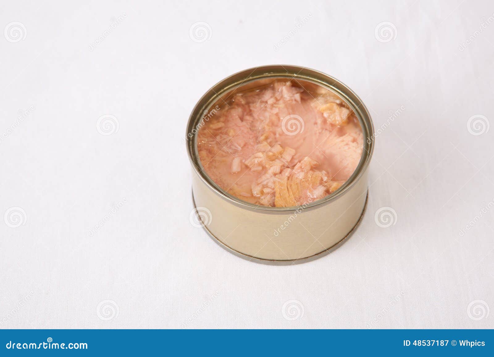 Canned tuna stock image. Image of full, iron, blank, open 48537187