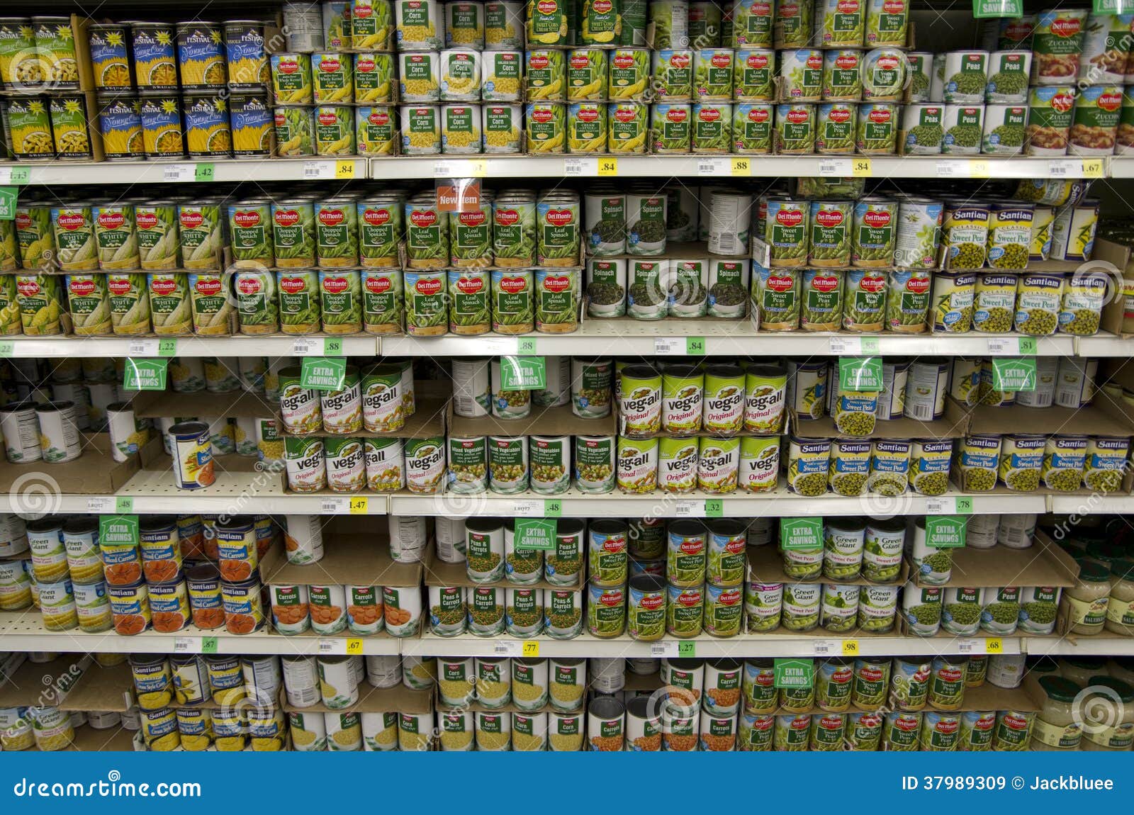 Canned Vegetables in Supermarket Editorial Stock Image Image of