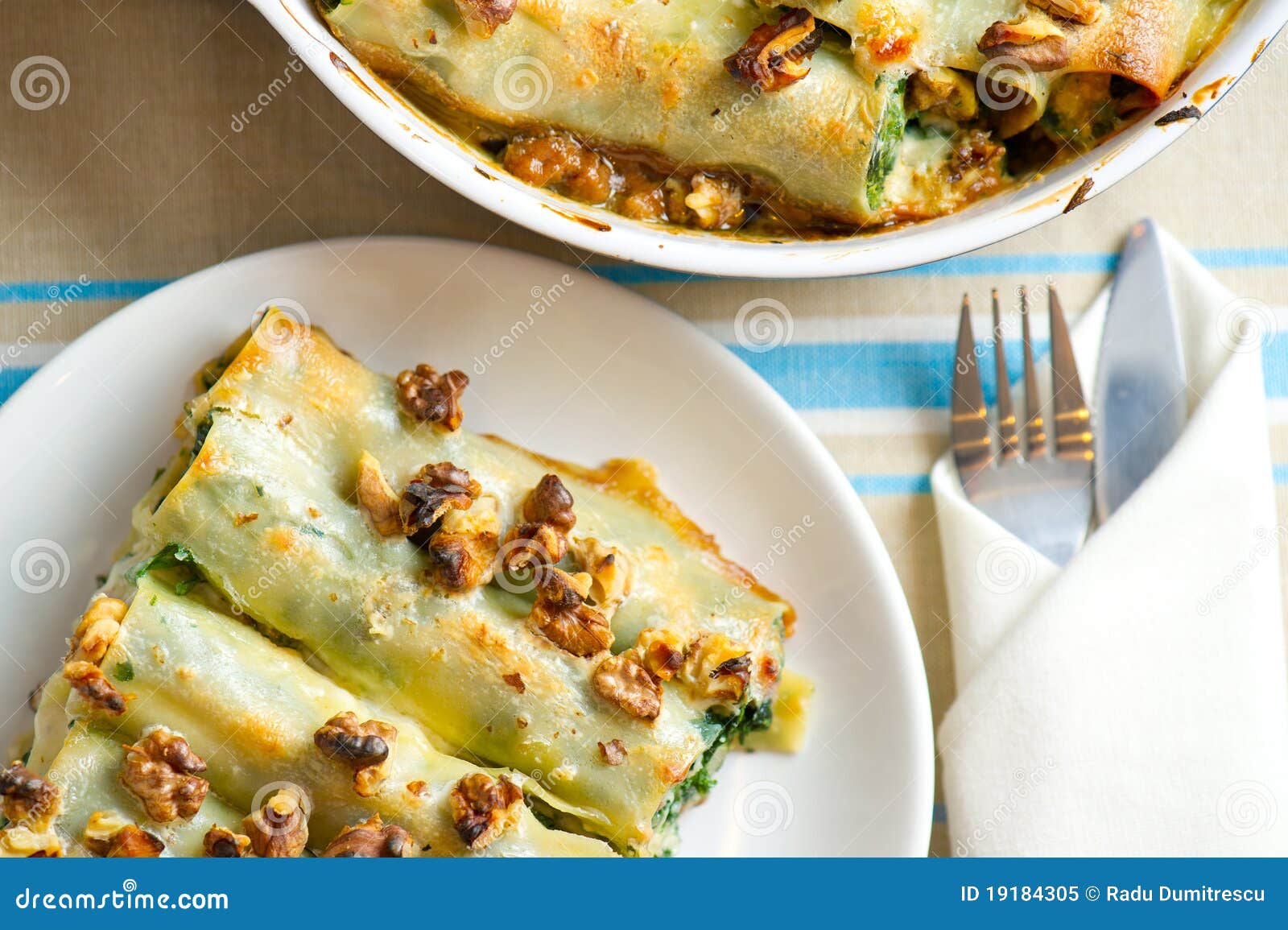 cannelloni with spinach