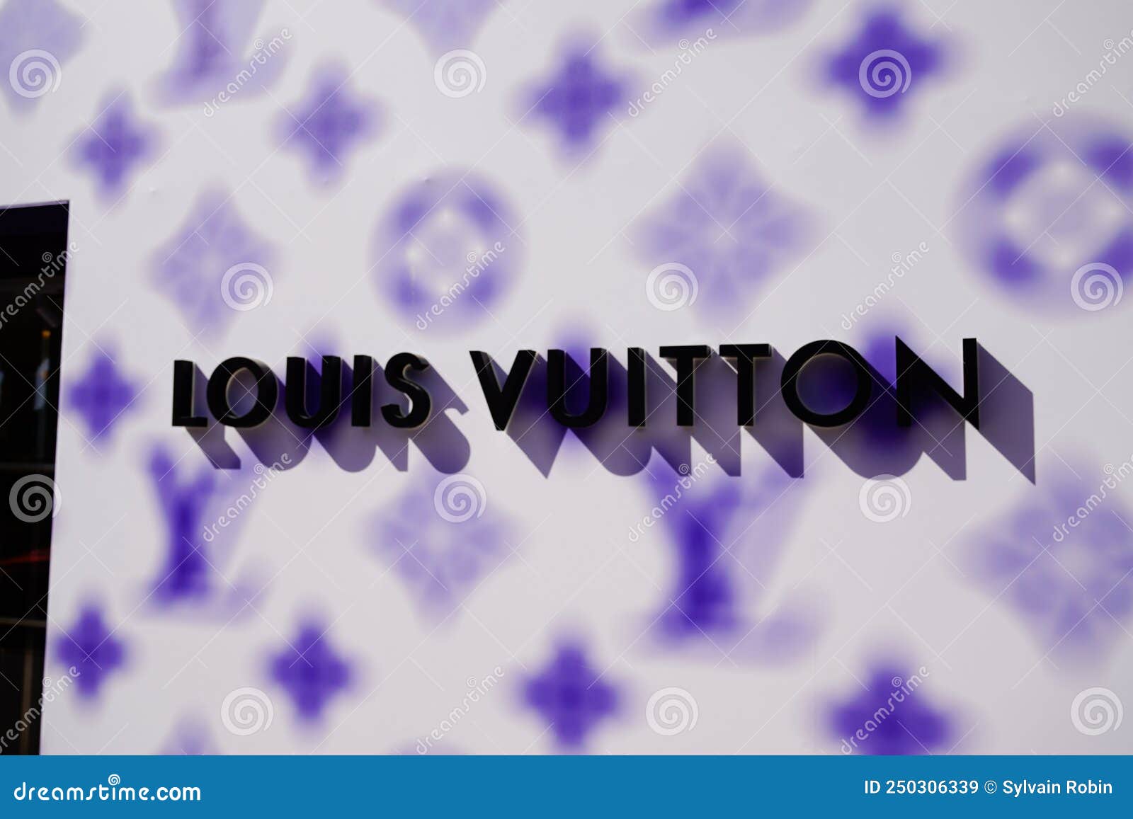 Louis Vuitton Logo Brand Store and Sign Violet Facade Text Shop Luxury  Handbags and Luggages Editorial Stock Image - Image of city, expensive:  250306339