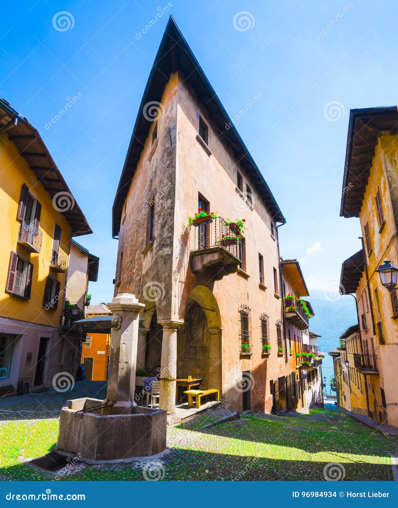 Cannobio Lago Maggiore Verbania Piemont Italy Stock Photo Image Of Mediterranean Destinations