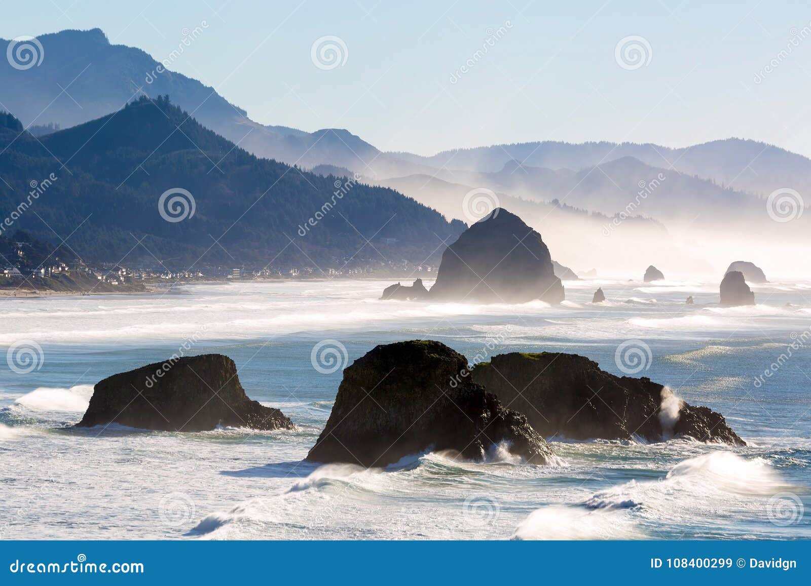 Cannon Beach on the Oregon Coast Stock Image Image of cannon, estate