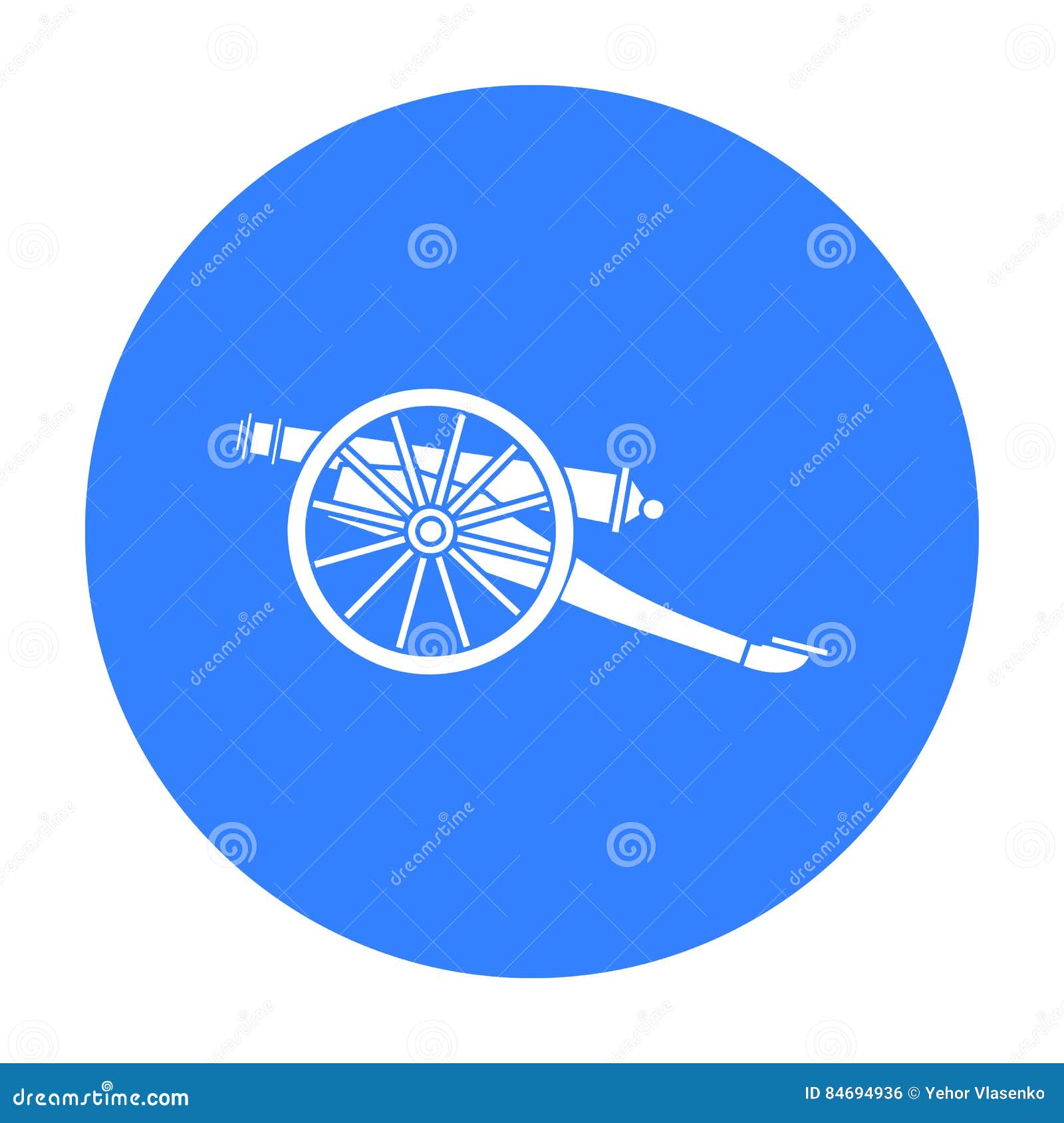 Cannon Icon in Black Style Isolated on White Background. Museum Symbol ...