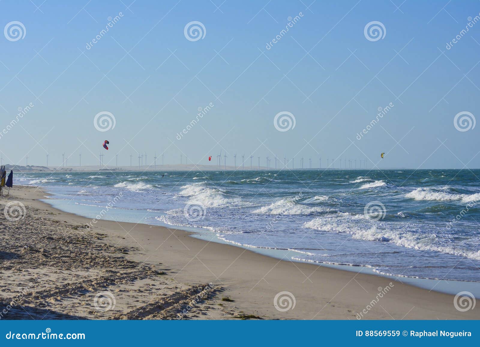 canoa quebrada beach, aracati, ceara, brazil