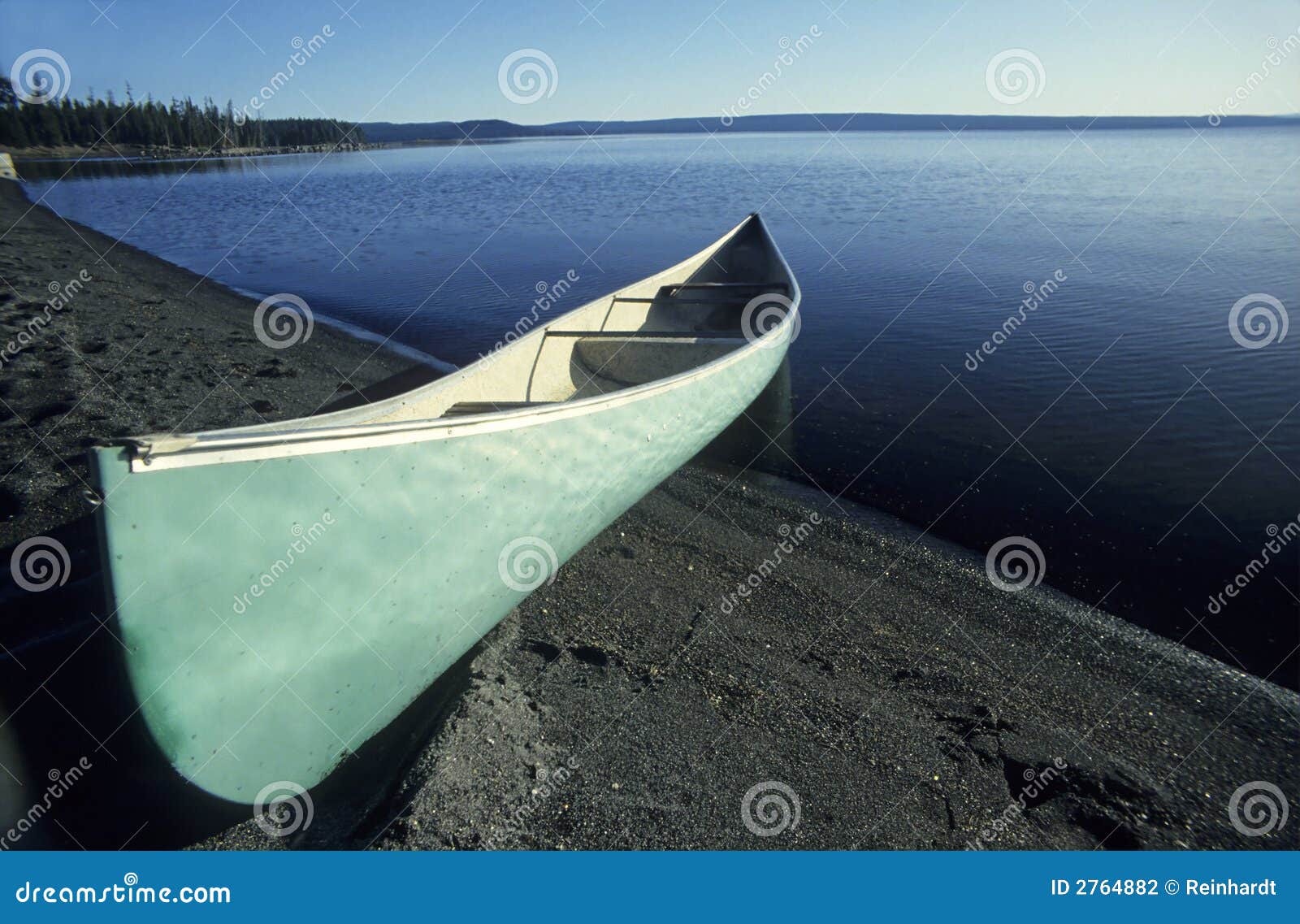 Canoe stock photo. Image of fishing, park, blue, yellowstone 2764882