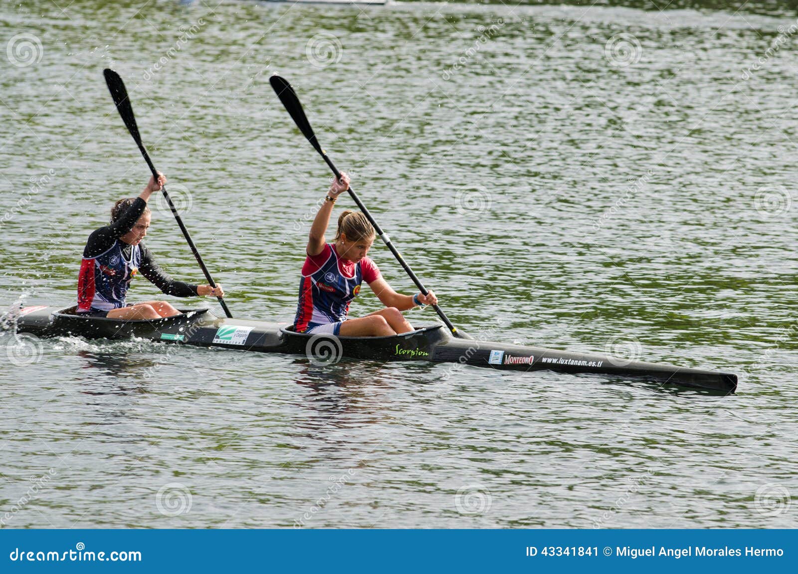 Canoe female Marathon editorial photo. Image of spain 