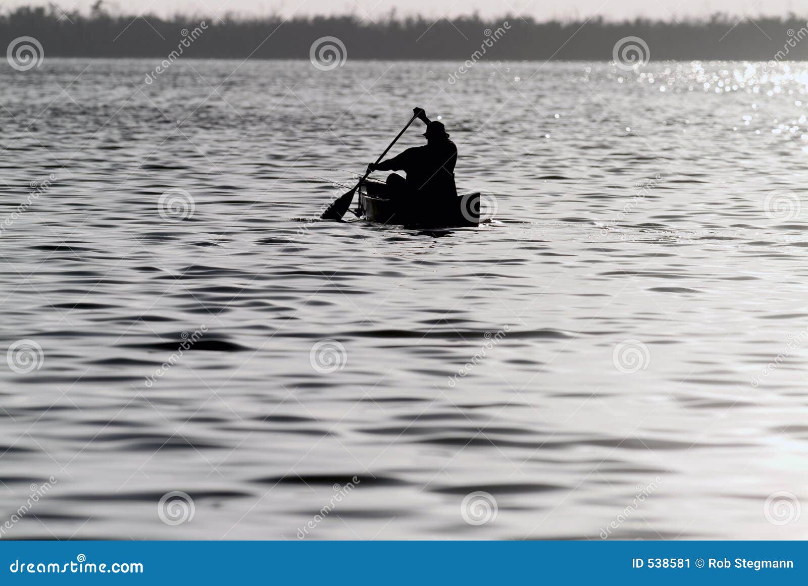 Canoe Fishing stock image. Image of action, summer, lake 538581