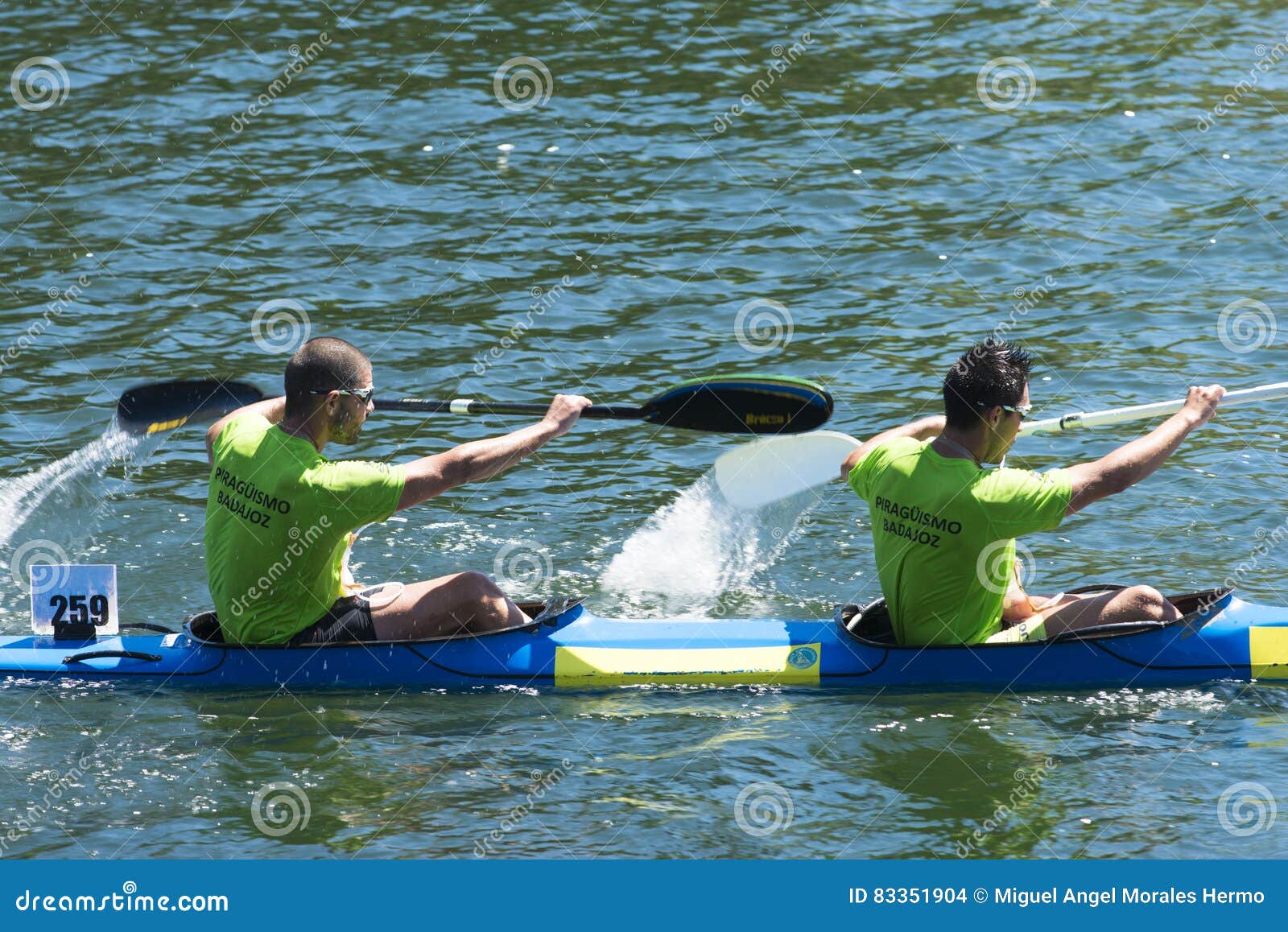 Canoe Marathon Pontevedra Spain May Detail Some Participants Spain Championship Held River Running 83351904 