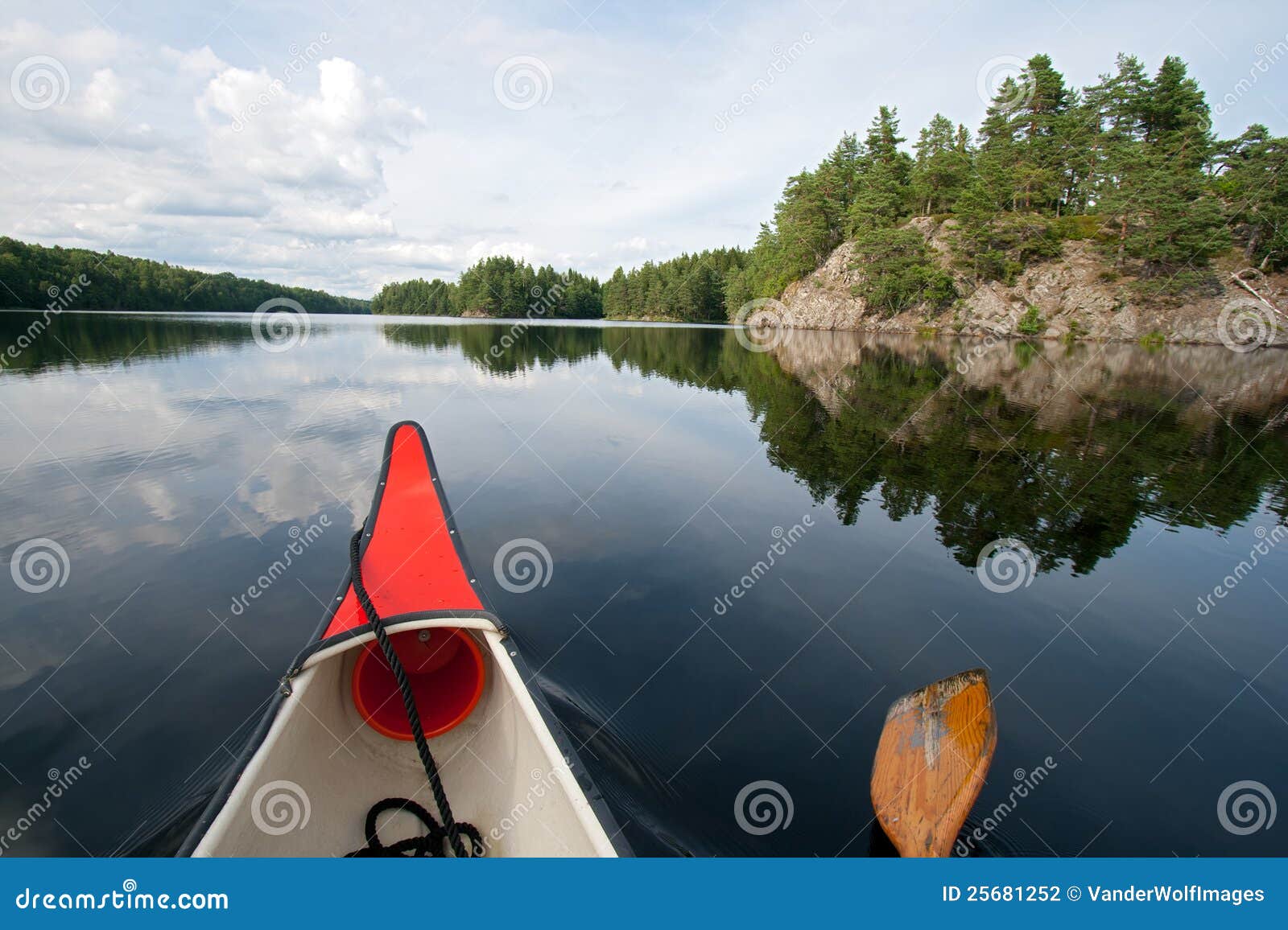 Canoe Sweden stock photo. Image of floating, exercise 25681252