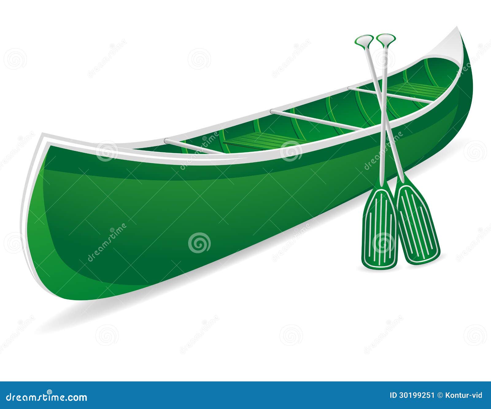 Canoe Vector Illustration Stock Image - Image: 30199251