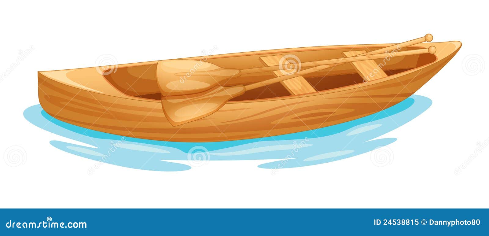 canoe on water stock vector. illustration of clipping
