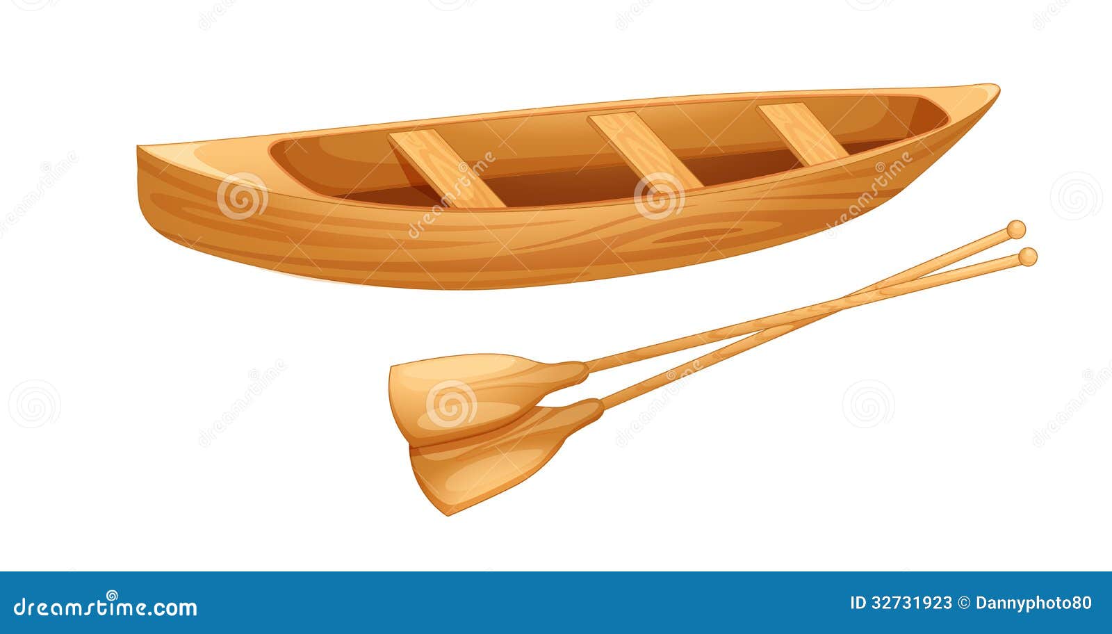 Canoe On White Stock Photos - Image: 32731923