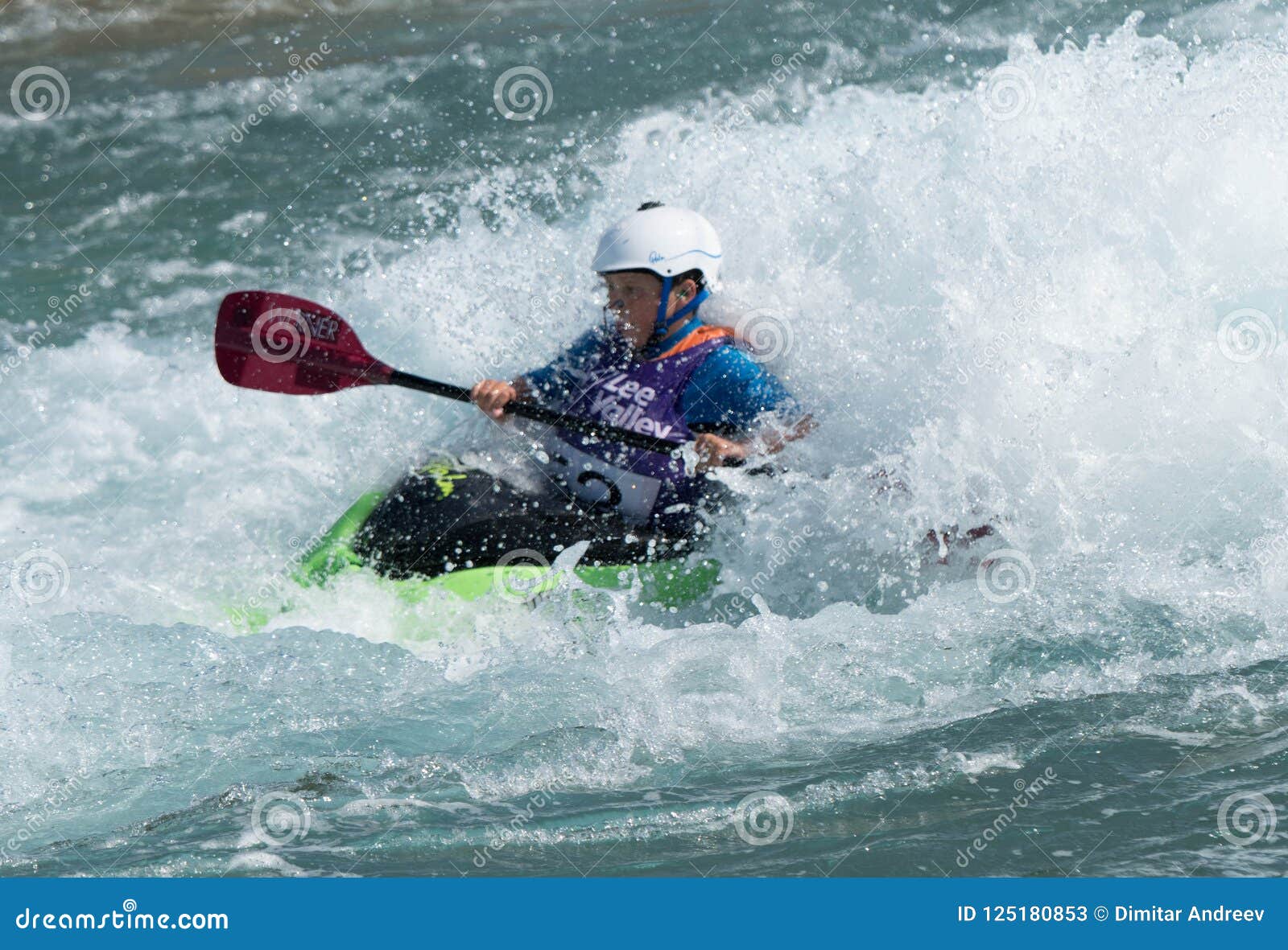 02/09/2018 London Uk. Lee Valley Park.Sport In Canoe Kayak 