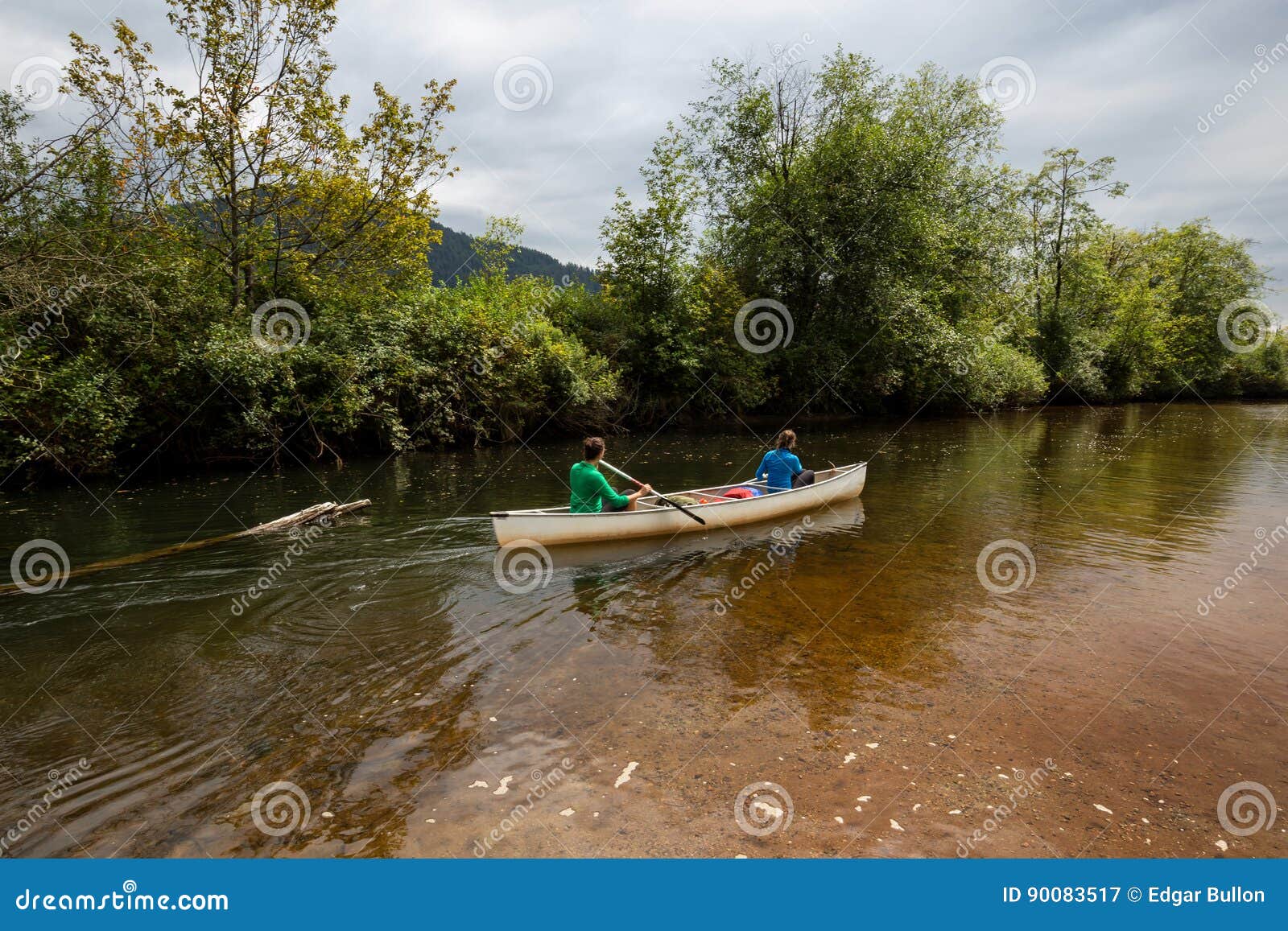 Canoeing on the River editorial photography. Image of adventure 90083517