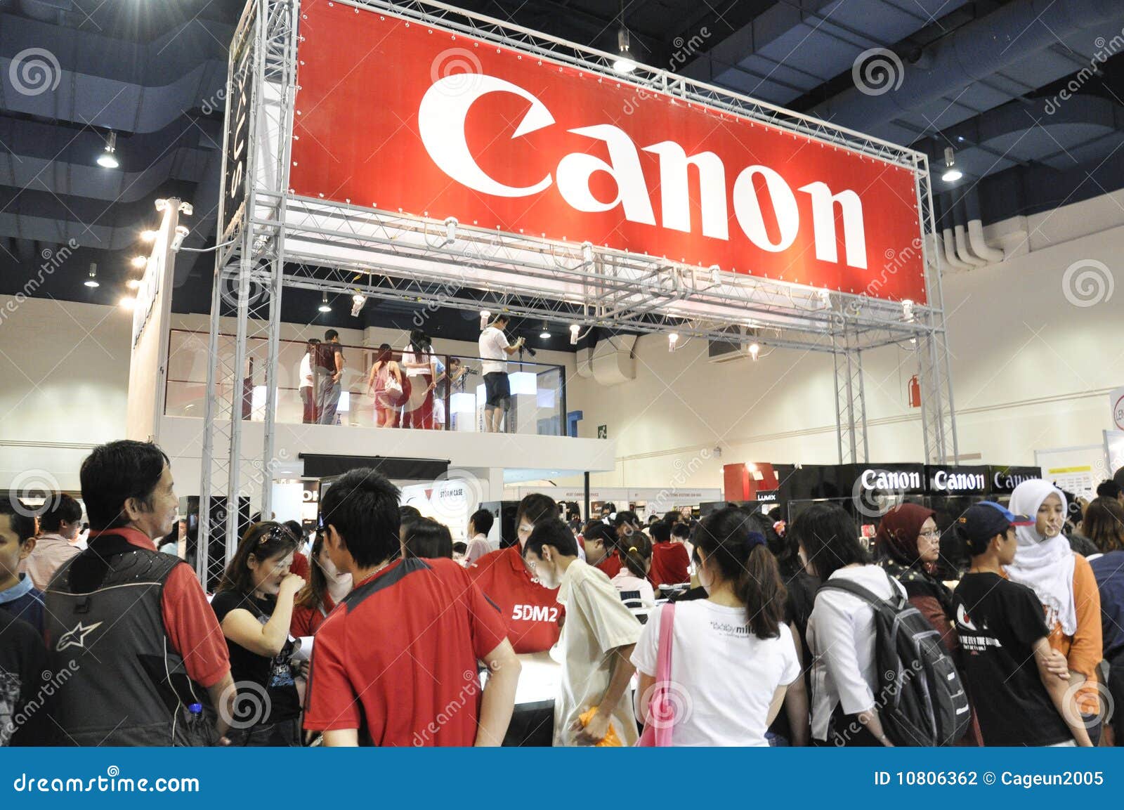 Canon Booth at KLPF 2009 editorial photography. Image of brand 10806362