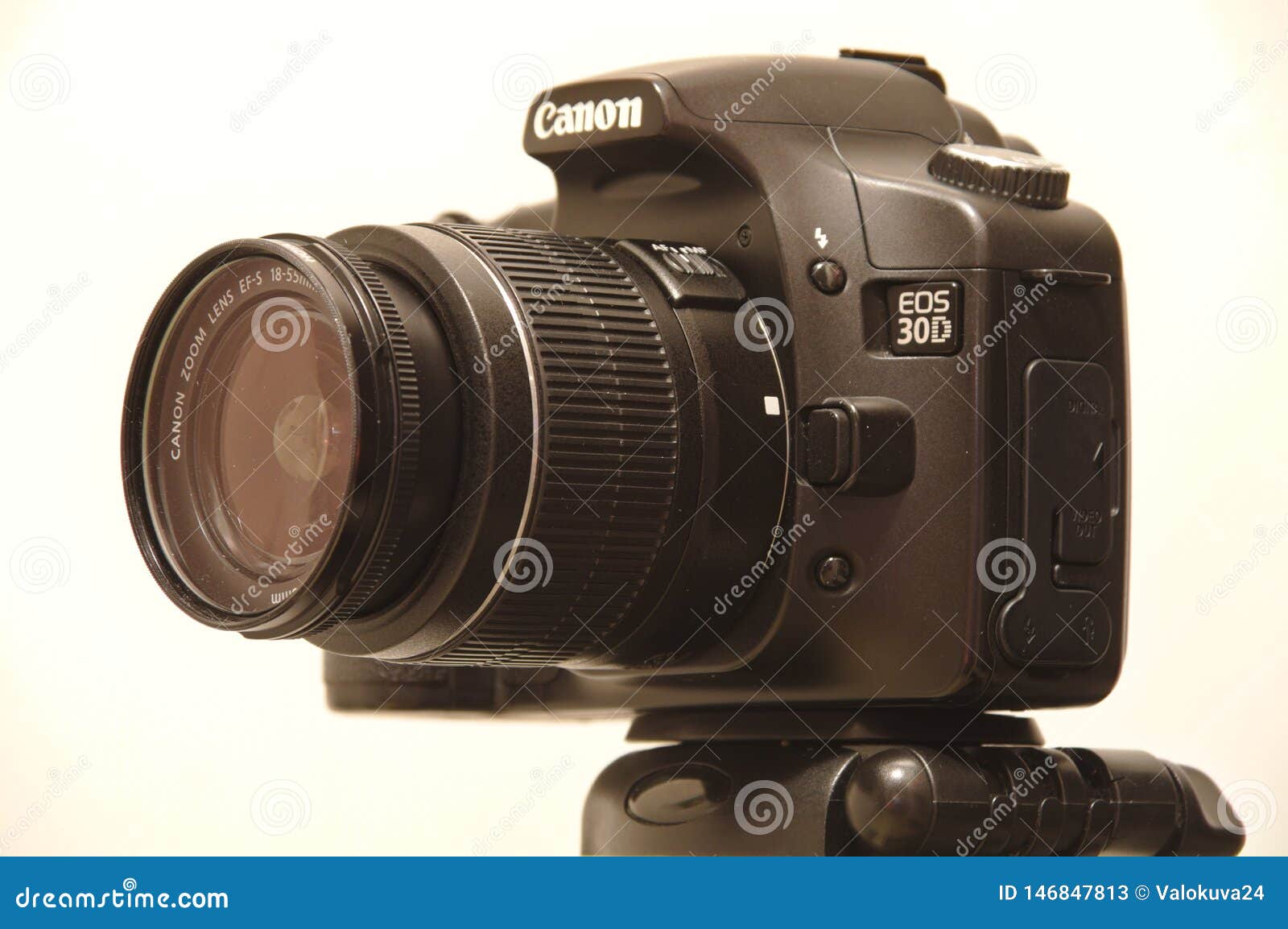 Canon EOS 30D camera editorial stock photo. Image of isolated - 146847813