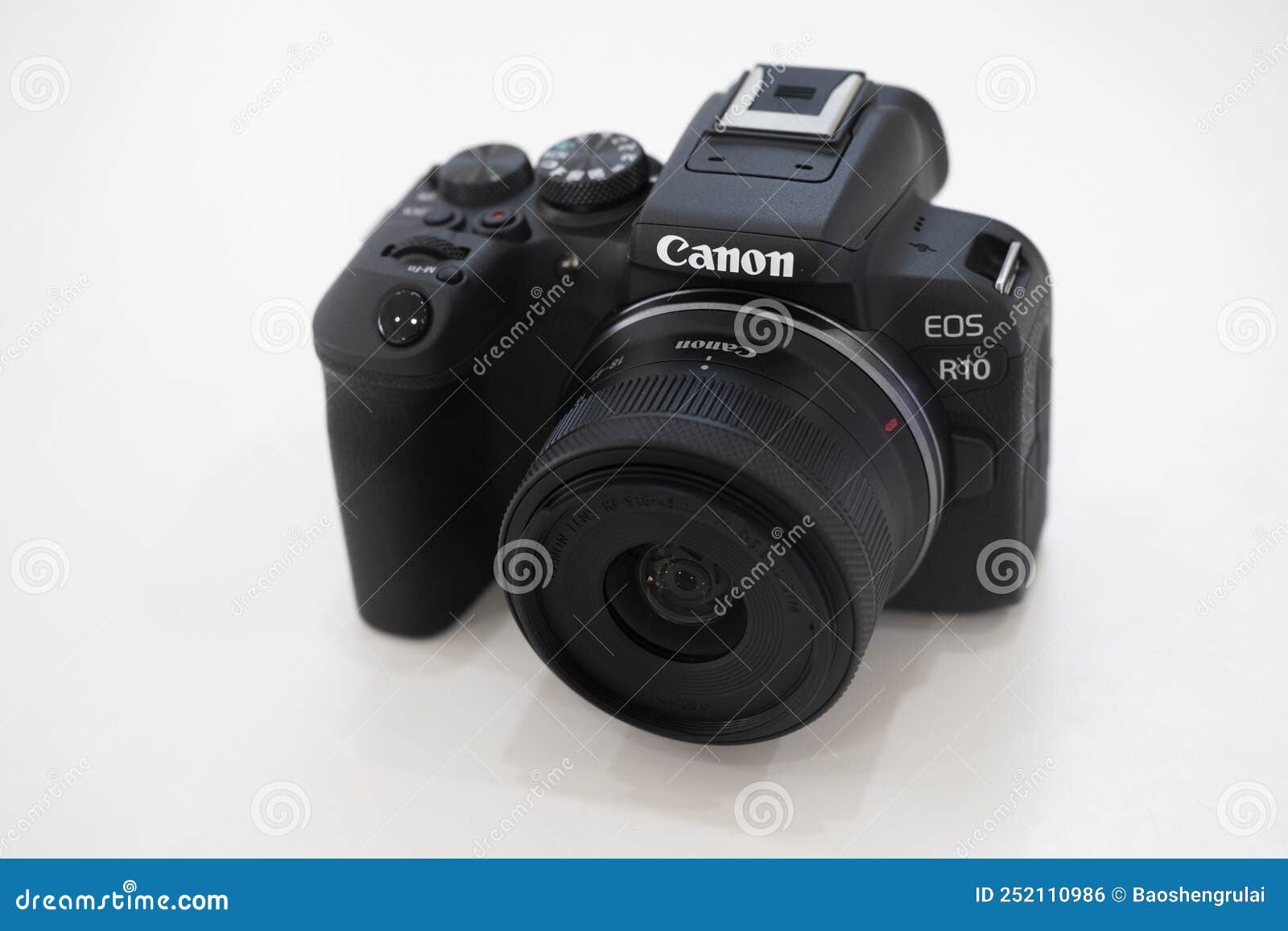 Canon R10 Camera with 1845mm Focal Length Lens Editorial Photo Image