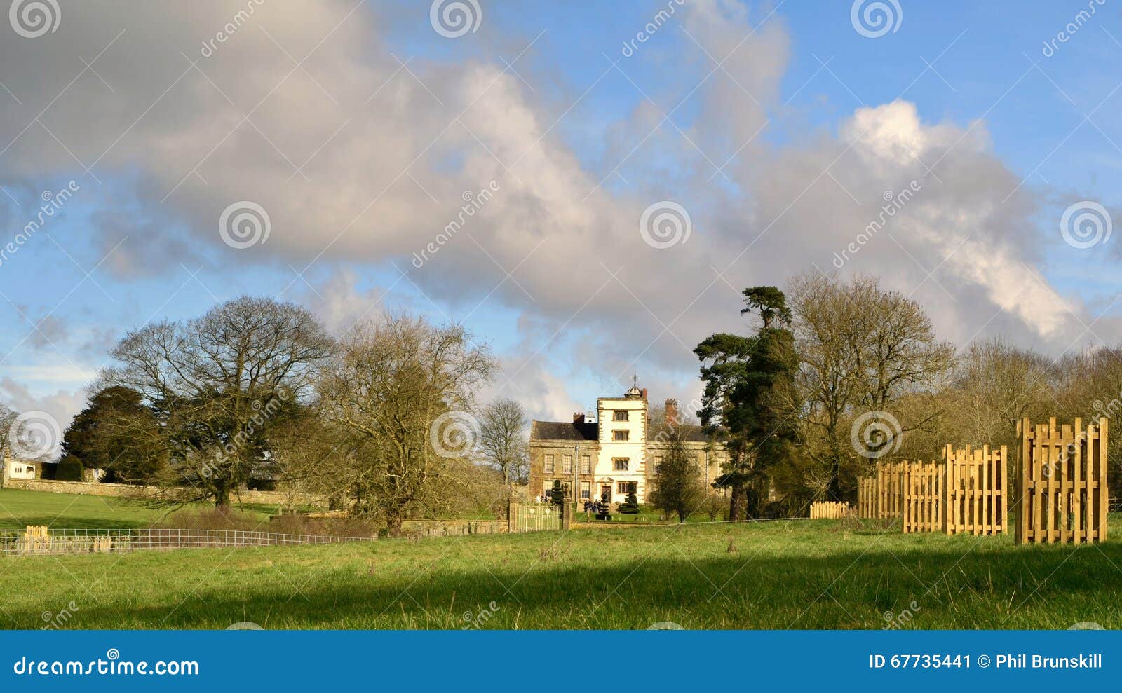 Canons Ashby Manor stock image. Image of trees, grounds 67735441