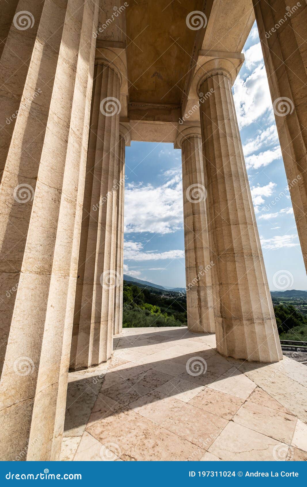 Canova Temple in Possagno, Italy. Famous, Statues. Stock Photo Image