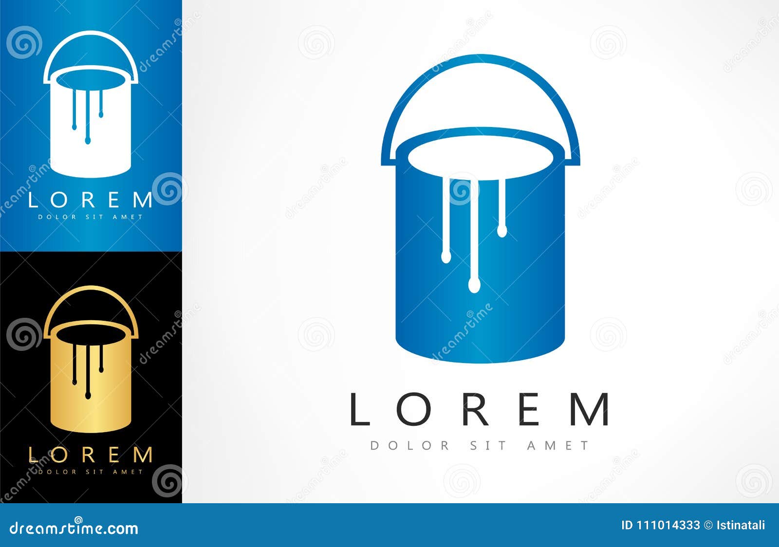 Cans of paint vector logo stock vector. Illustration of drop 111014333
