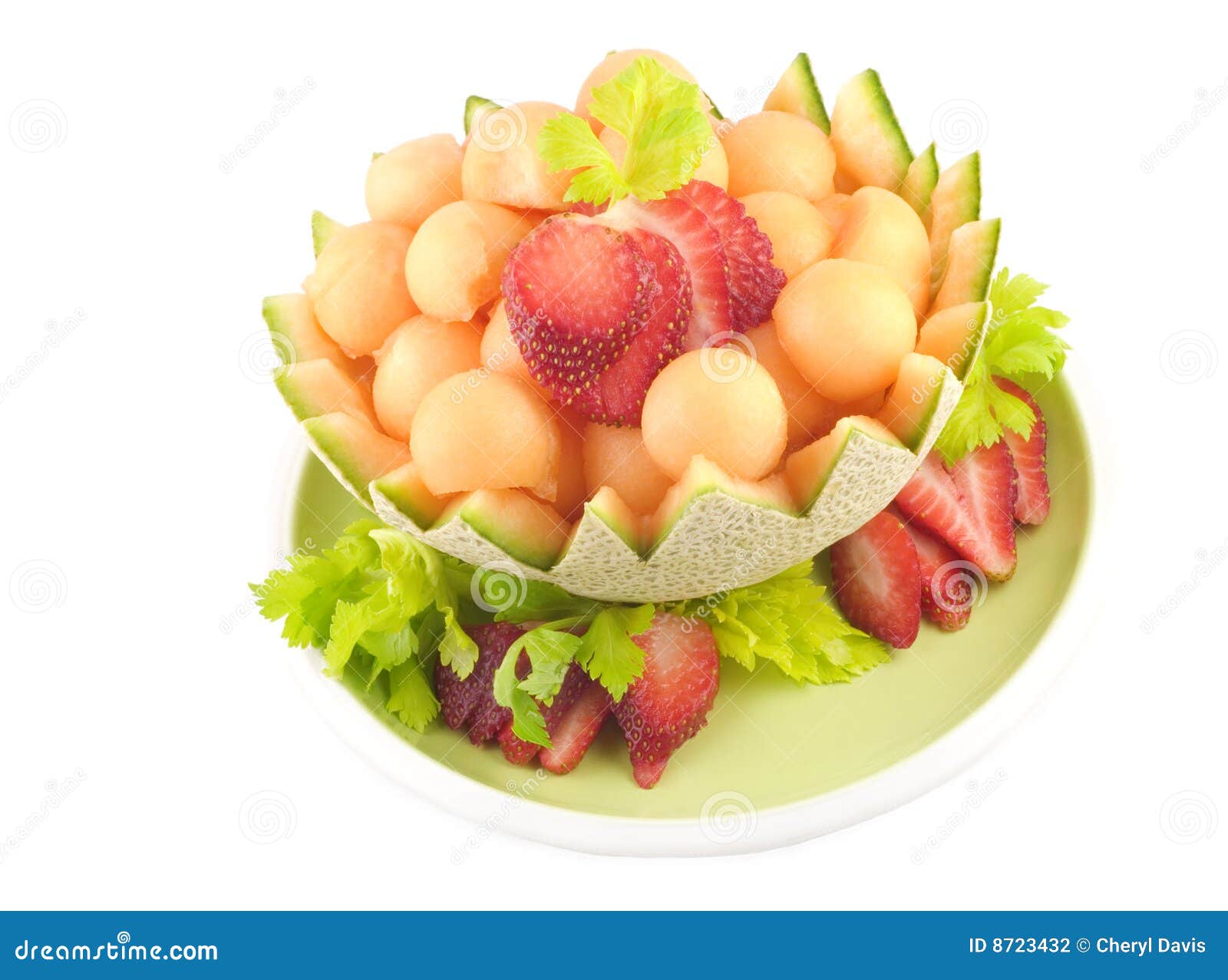 Cantaloupe Melon Balls stock photo. Image of fruits, ball 8723432