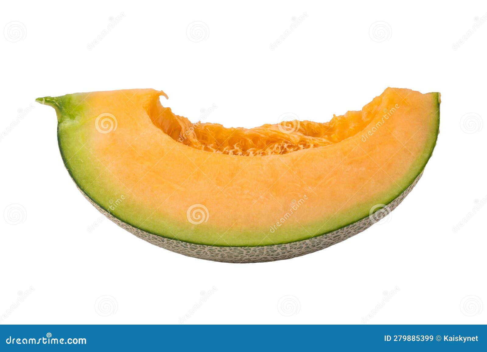Cantaloupe Melon Isolated on a White Background Stock Image Image of