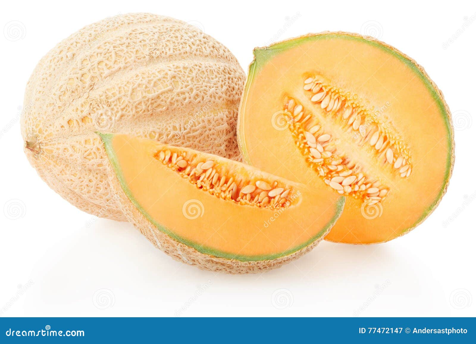 Cantaloupe Melons Group on White Stock Image Image of dessert, orange