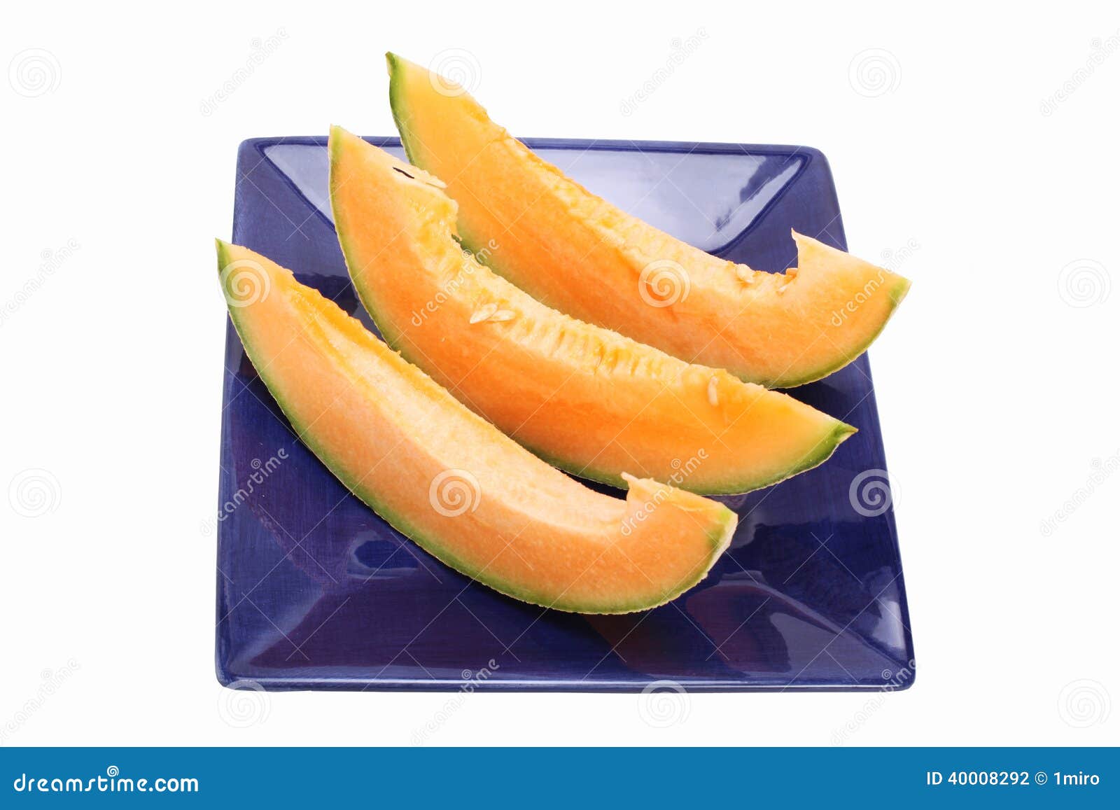 Cantaloupe slices stock photo. Image of tasty, slices 40008292