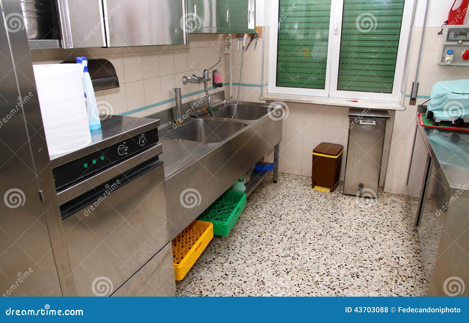 Canteen Kitchen Industrial Company in a Restaurant Stock Photo Image
