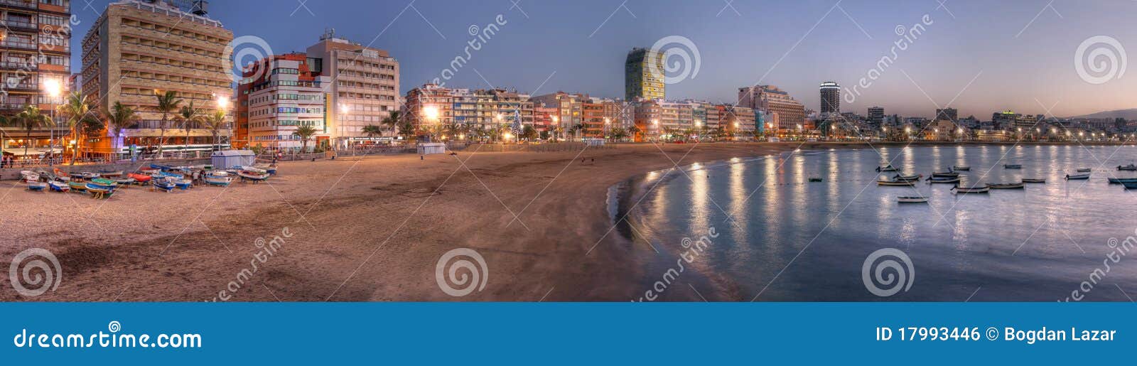 canteras beach, las palmas de gran canaria, spain