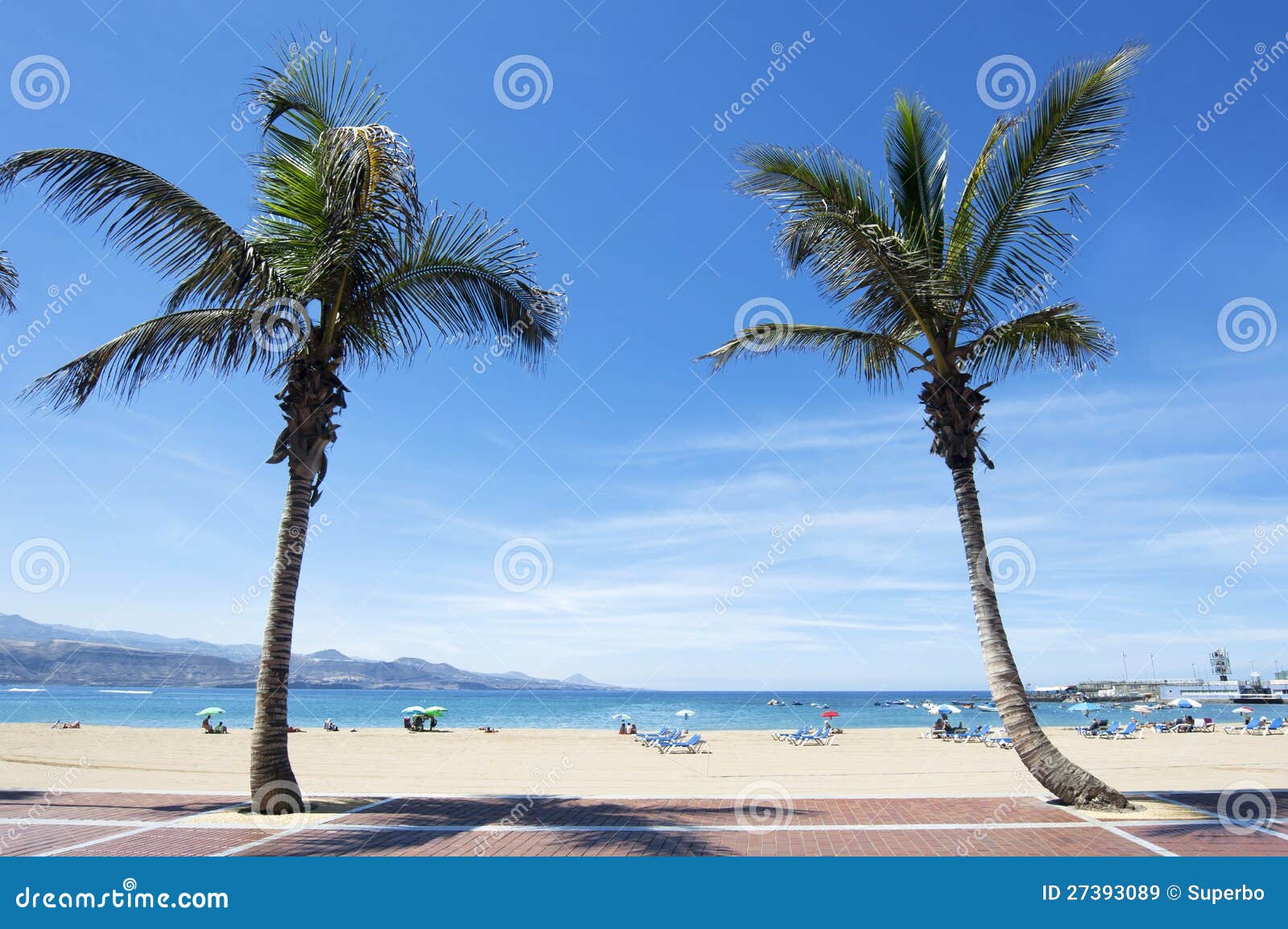 canteras beach, las palmas de gran canaria, spain