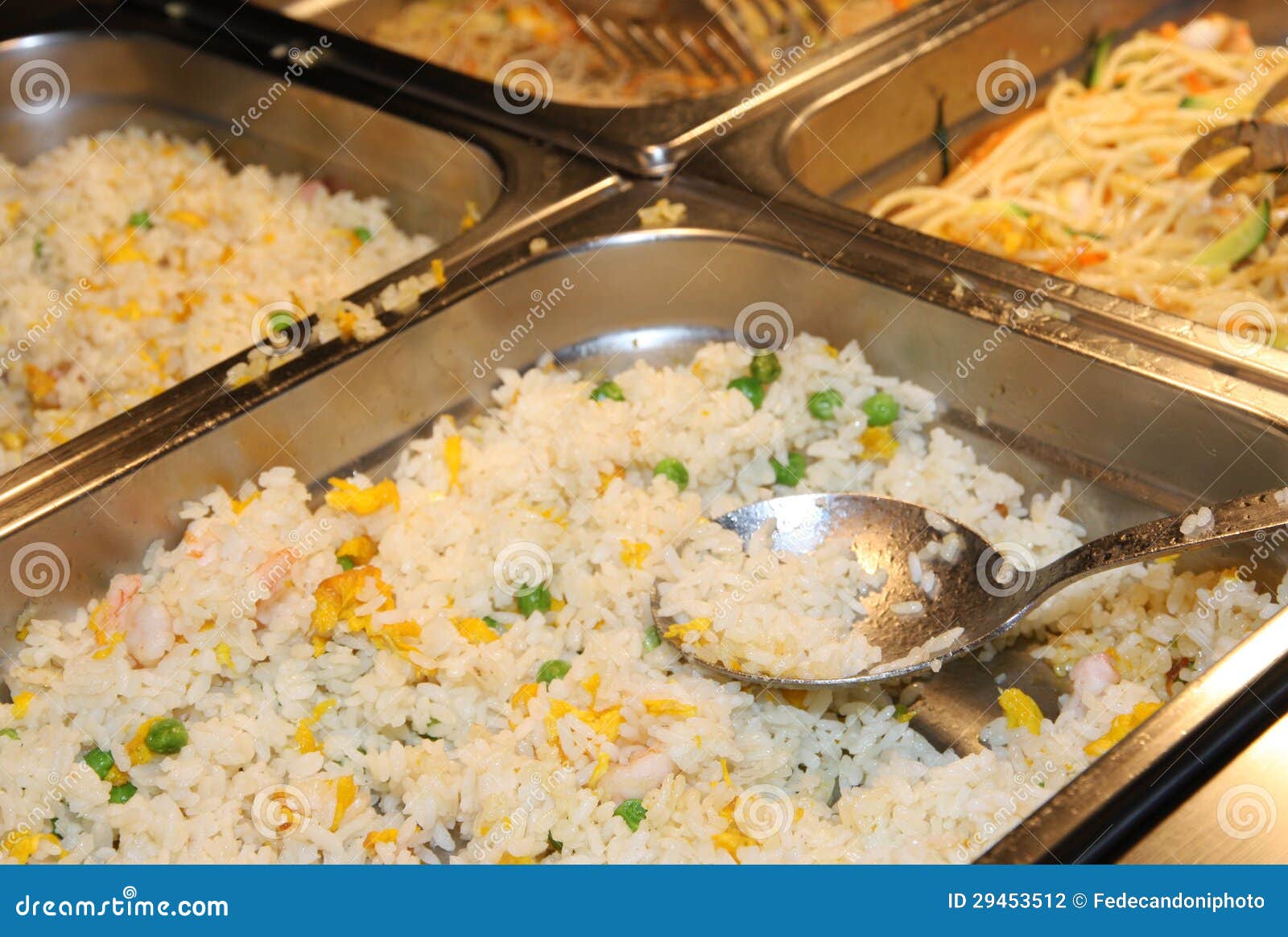 Cantonese Rice with Peas and Ham and Eggs in Chinese R Stock Photo Image of self, dish 29453512