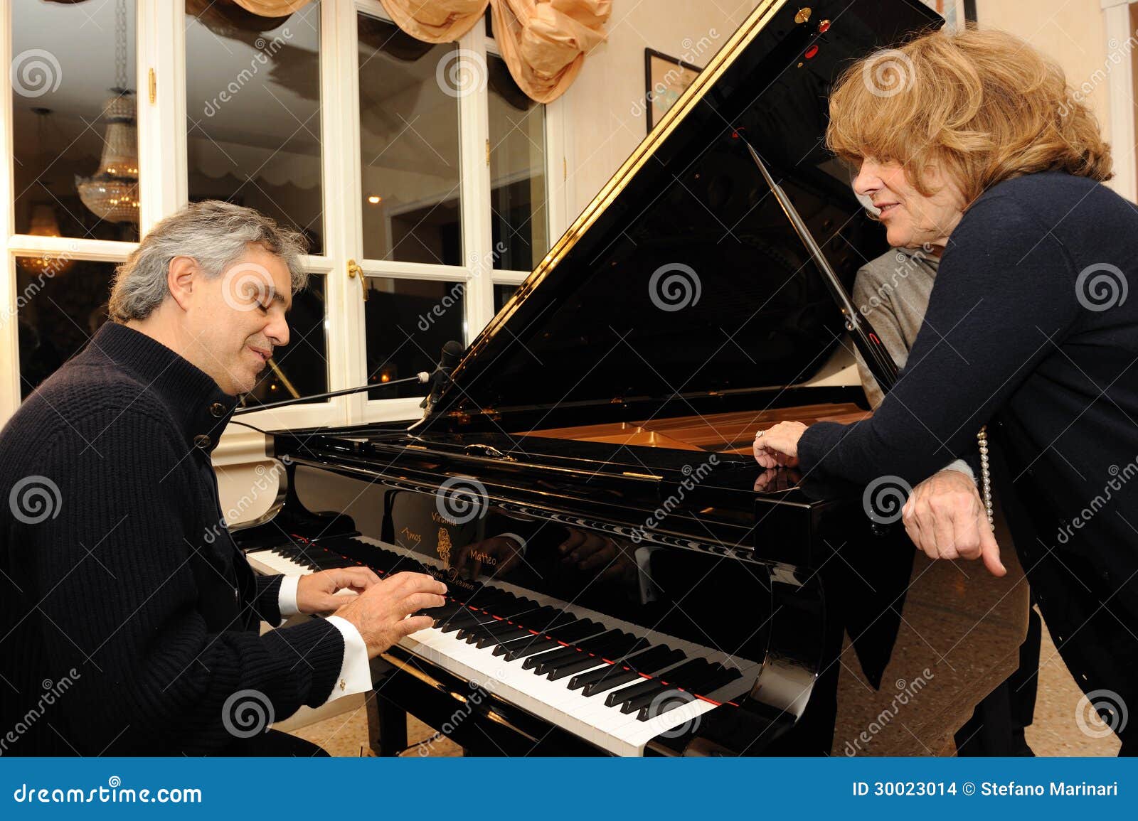 Sanremo 2013 - Amos e Andrea Bocelli 