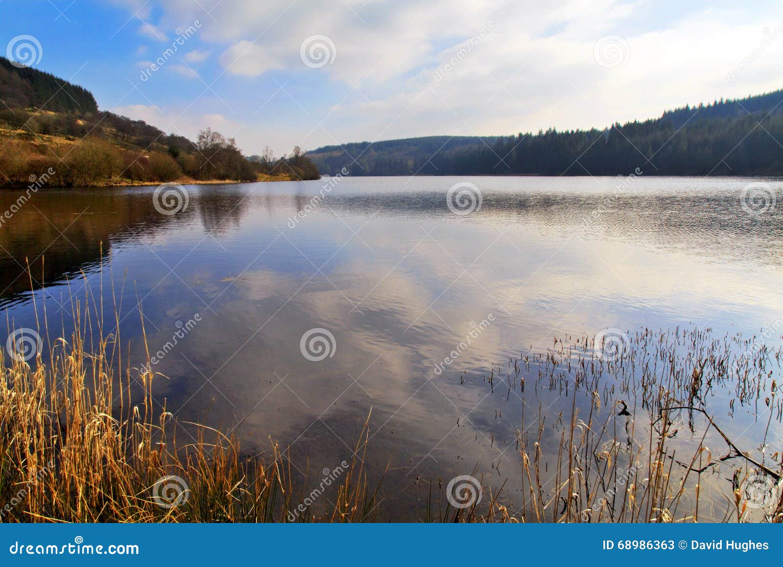 cantref reservoir, nant-ddu, brecon beacons national park.