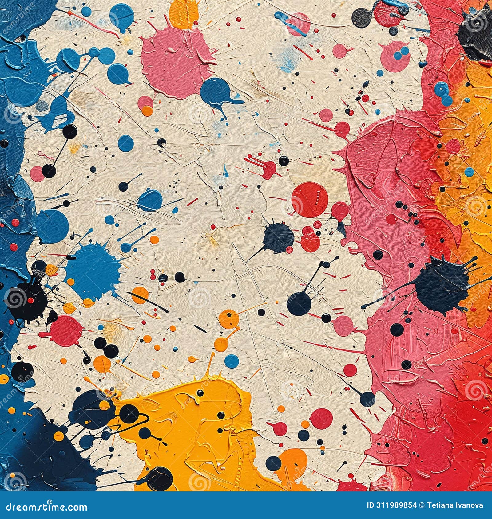 splattered hues create a canvas of magazine-worthy art.