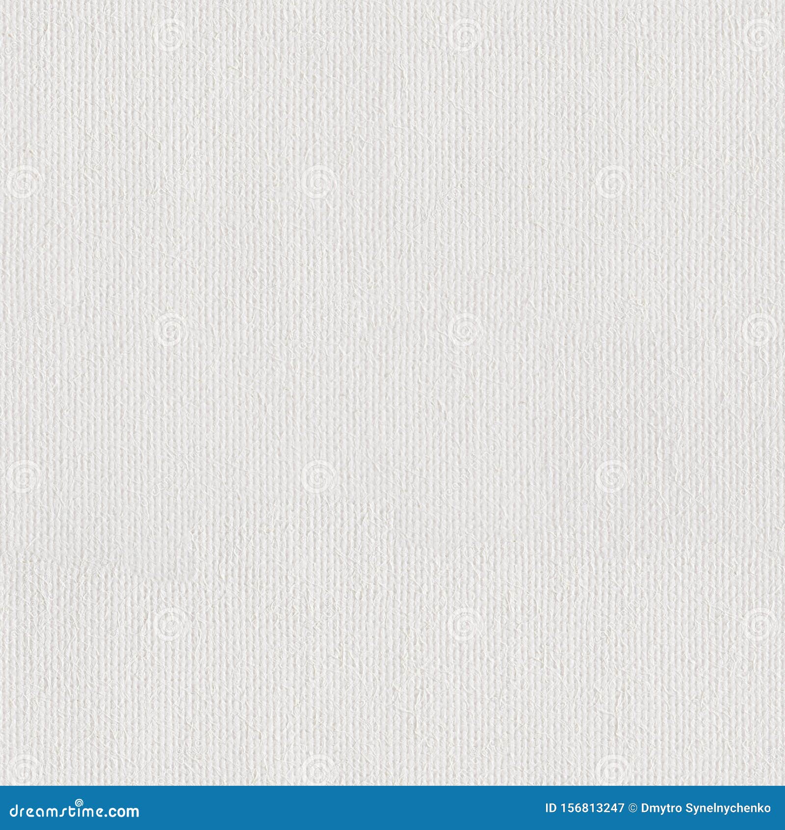 Canvas Texture Coated by White Primer. Seamless Square Texture