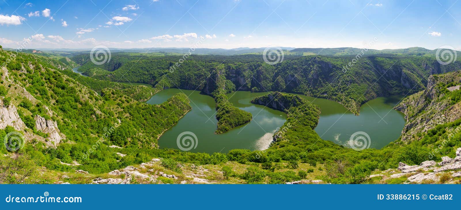 canyon of uvac river, serbia