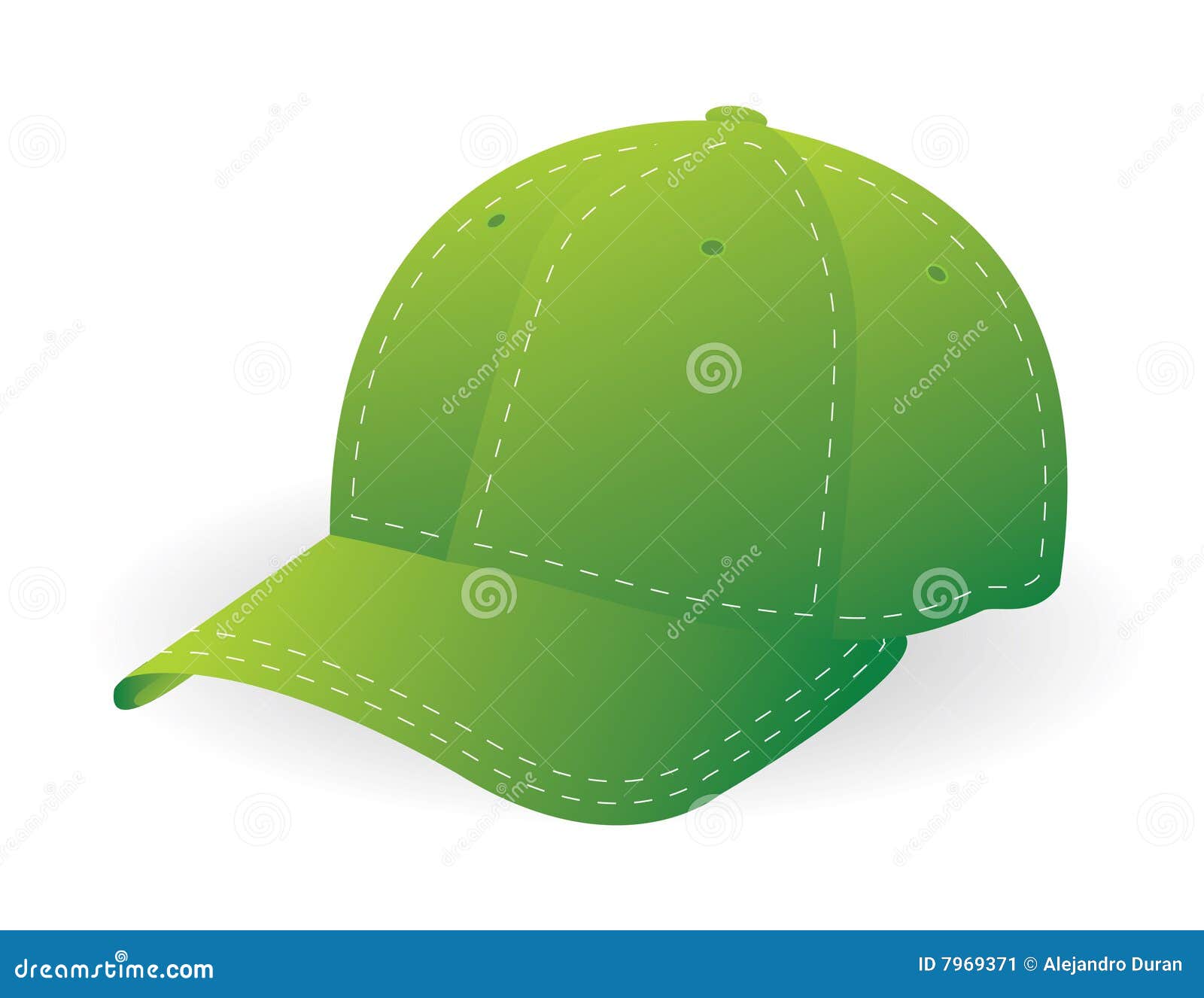 Cap stock vector. Illustration of baseball, head, modern - 7969371