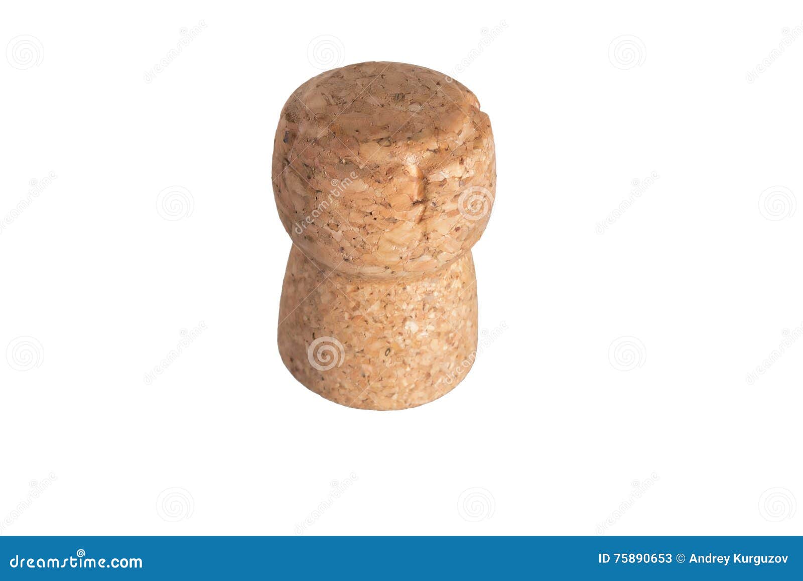 Cap bottle cork on white stock image. Image of brown 75890653