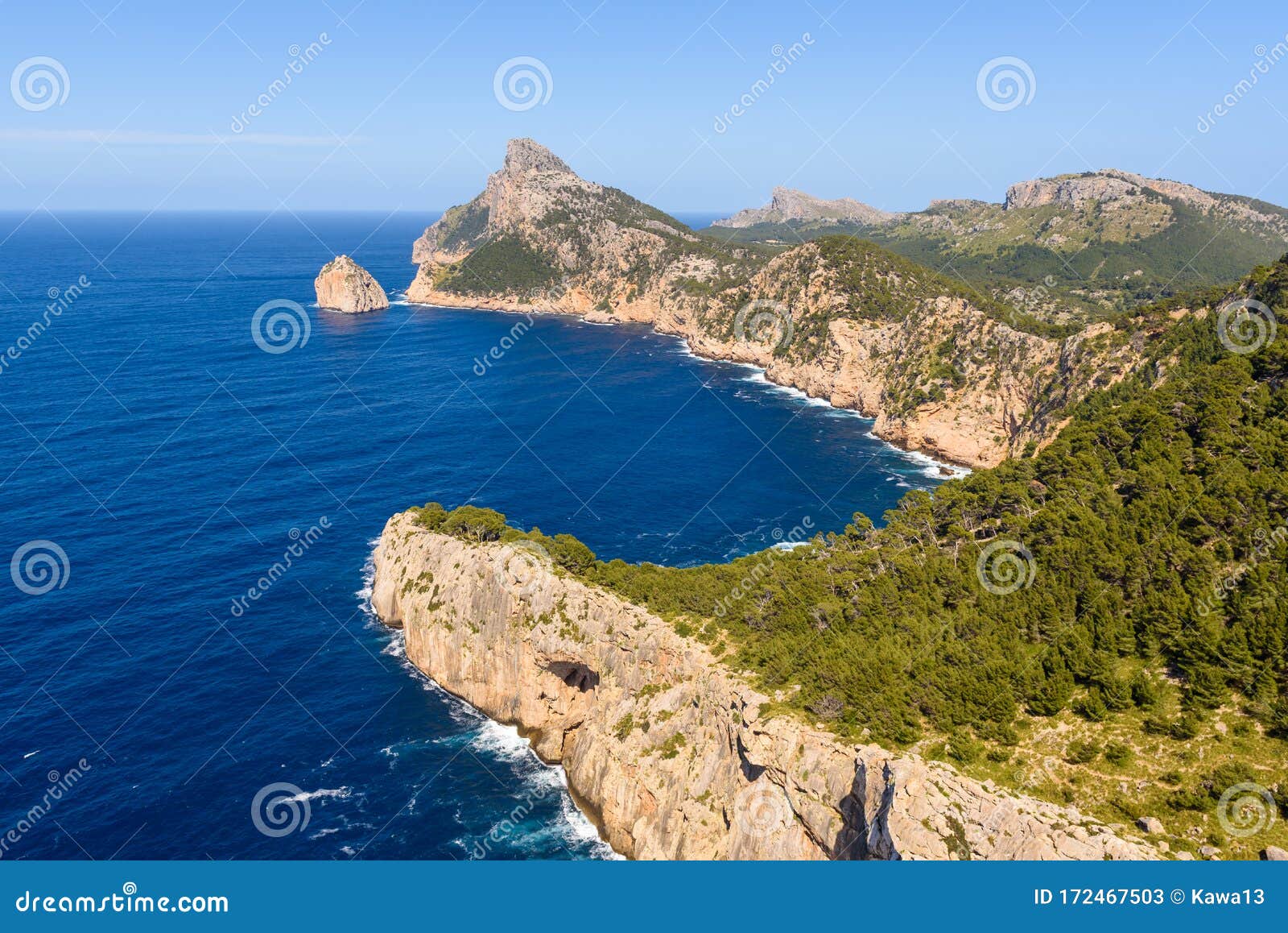 Cap Formentor - Famous Nature Landmark Mallorca, Spain, Balearic Island Stock Image - Image of vacation, attractions: 172467503