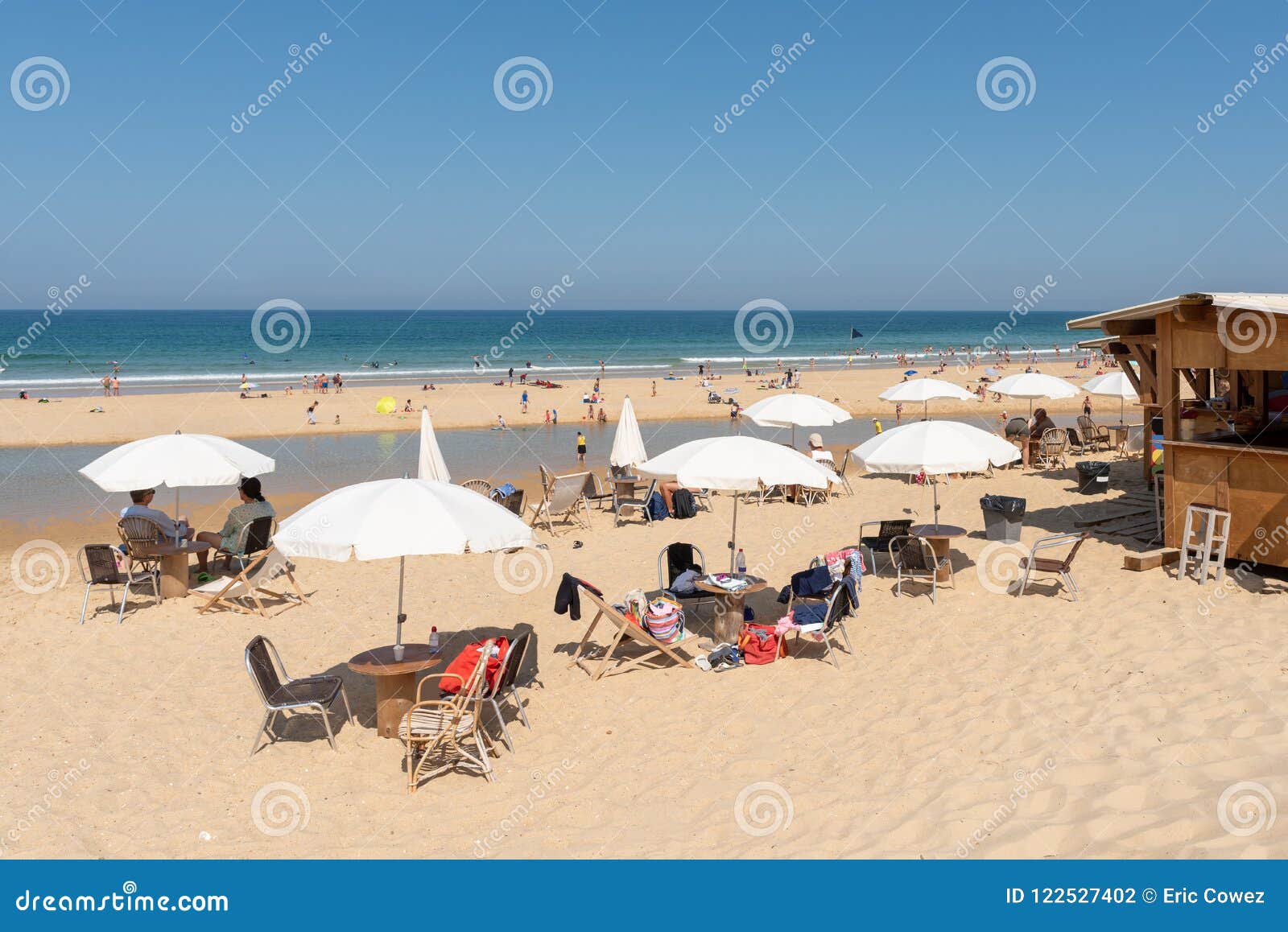 Cap Ferret Baie Darcachon France Terrasse De Café Sur La