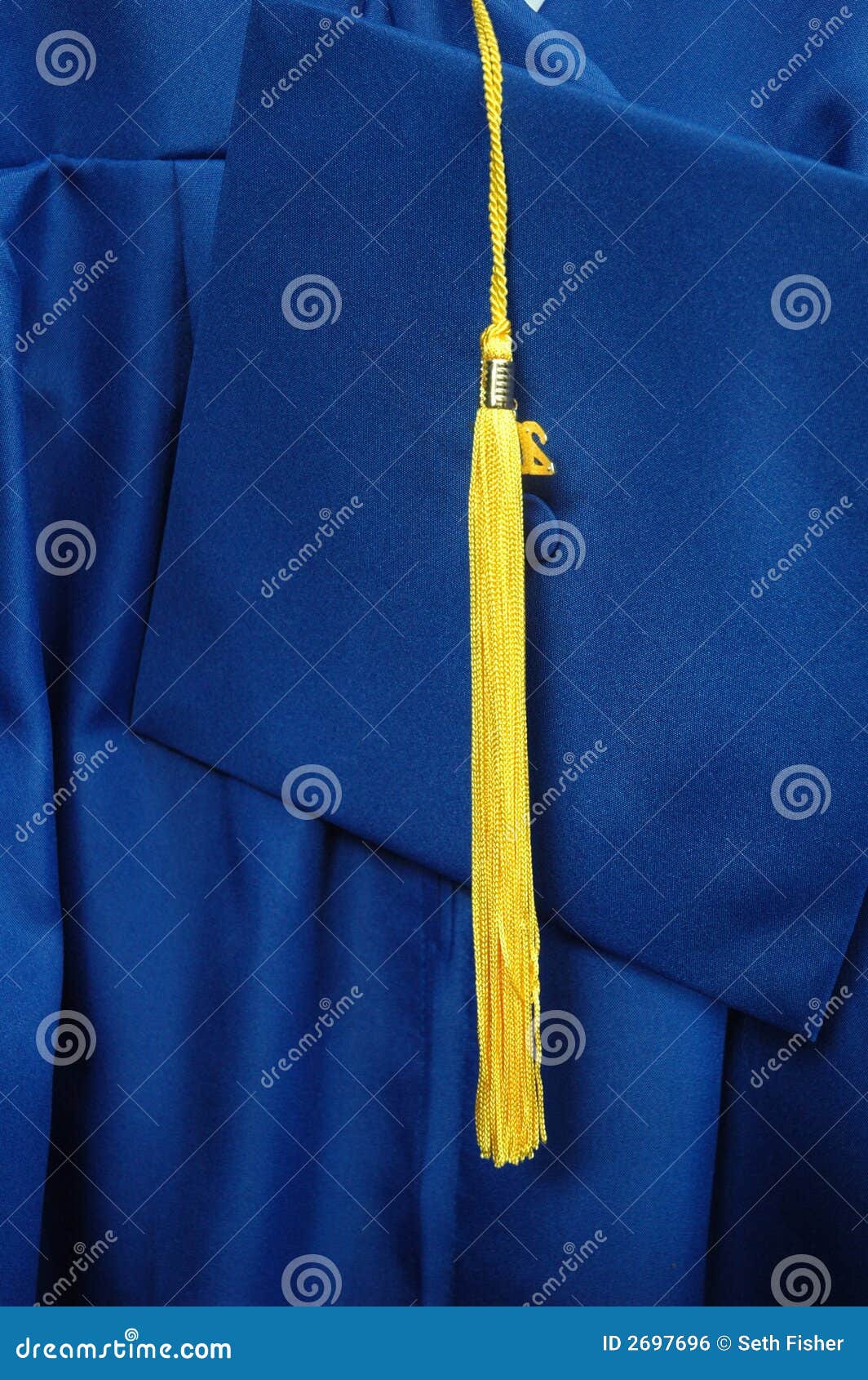 Silver Kinder Cap, Gown & Tassel - University Cap & Gown
