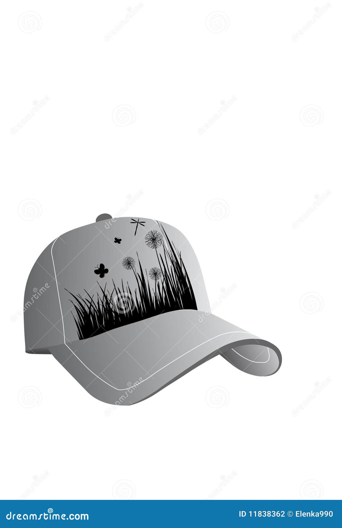 Cap gray stock illustrationer. Illustration av prick - 11838362