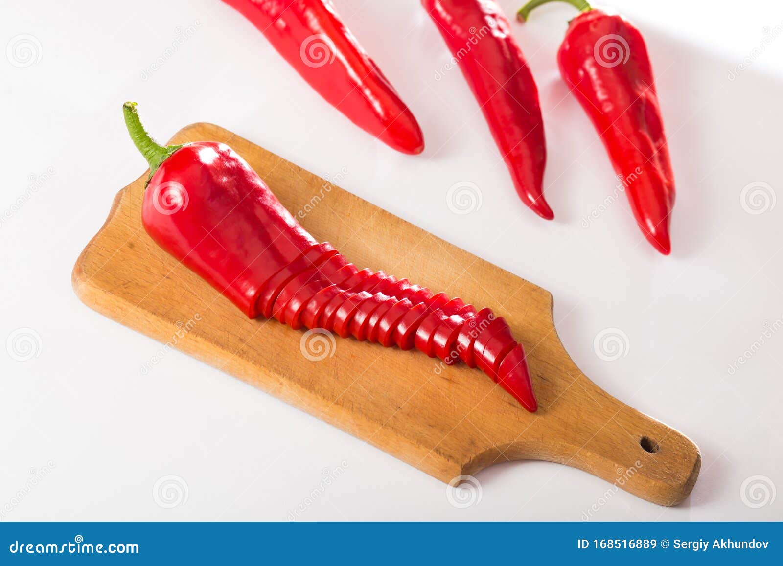 Bell Pepper on Kitchen Board Stock Image Image of natural, delicious