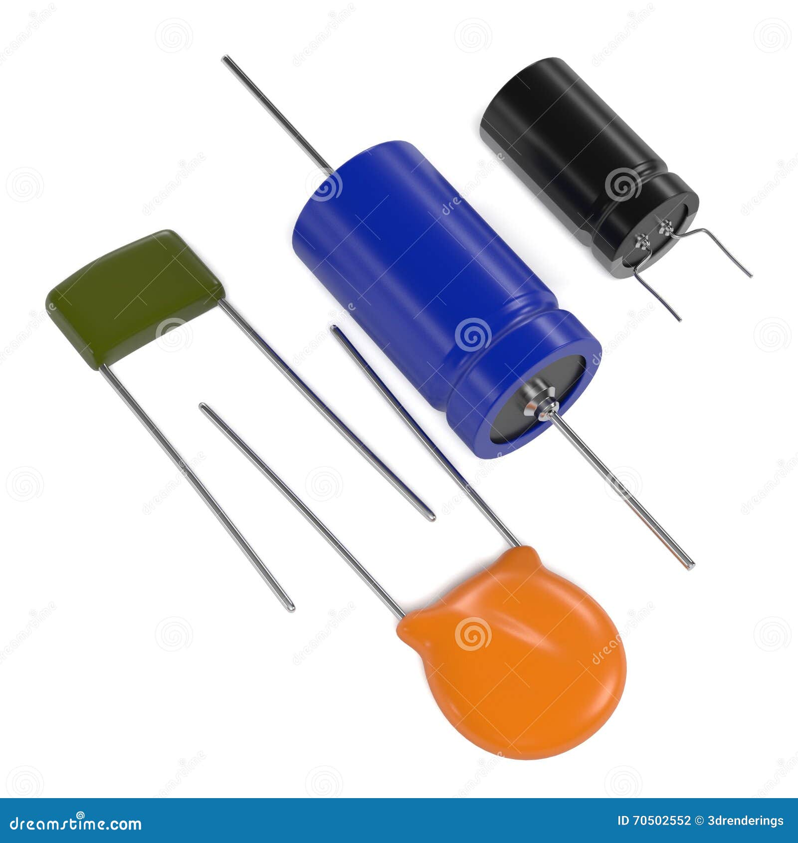 Capacitor electronic parts stock illustration. Illustration of network