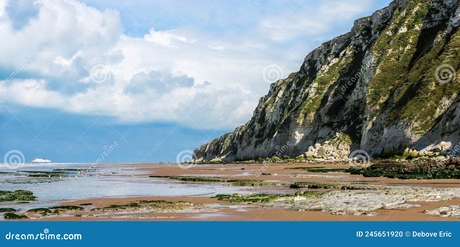 Famous Cape Blanc-nez Near Calais in Northern France Stock Photo ...