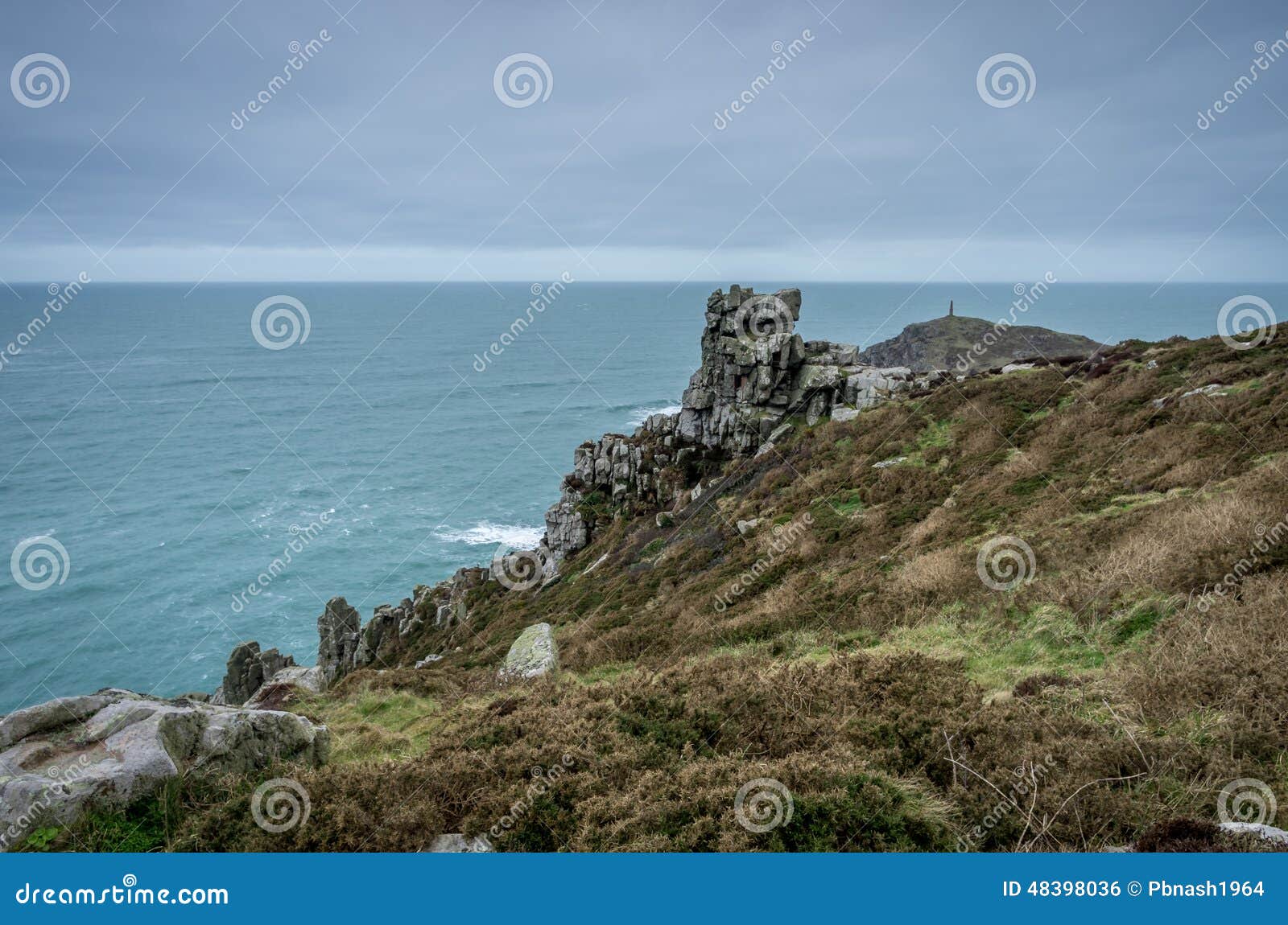 Cape Cornwall in Cornwall England Uk Kernow Stock Photo Image of