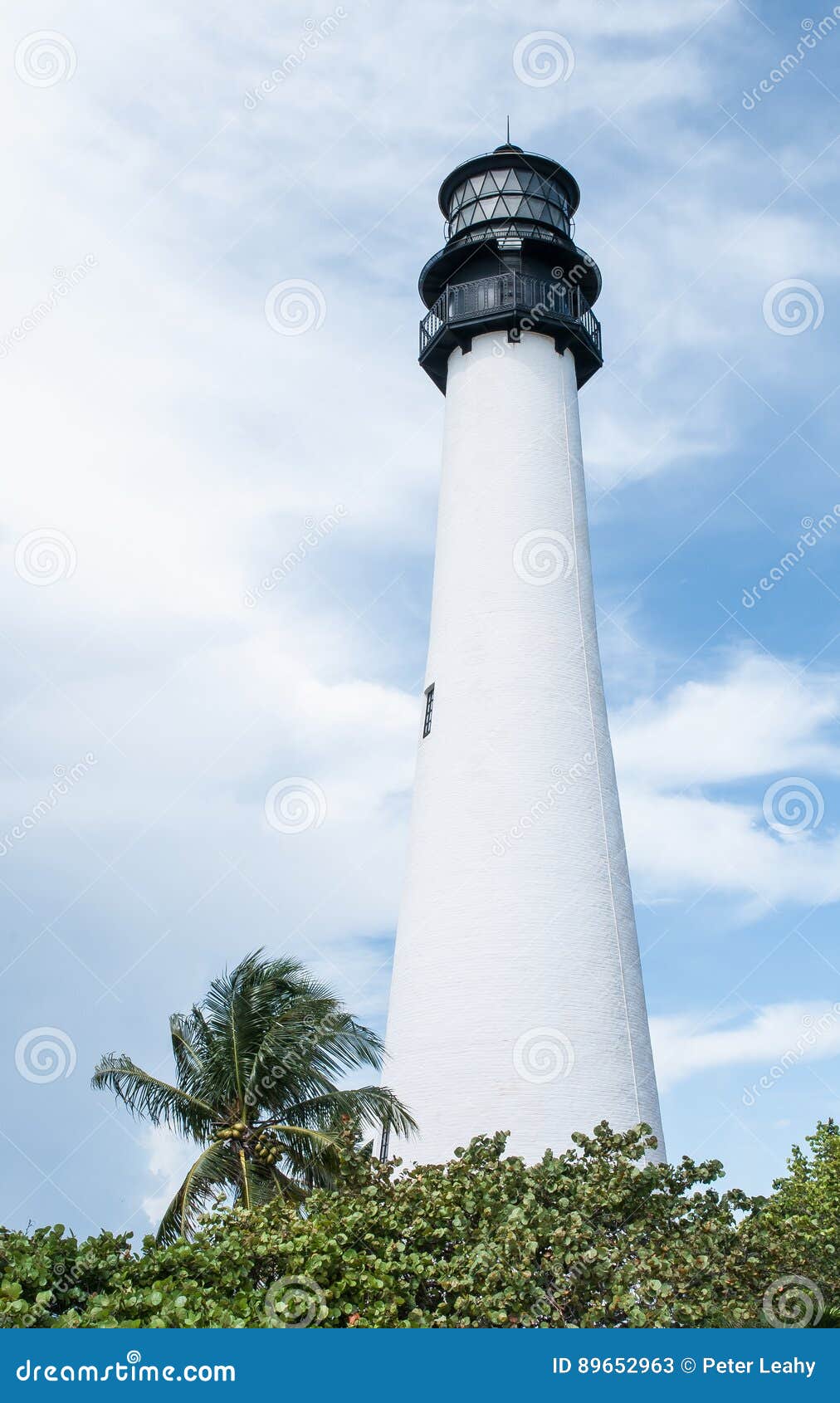 Cape Florida Lighthouse Located on Key Biscayne Stock Image Image of ship, building 89652963