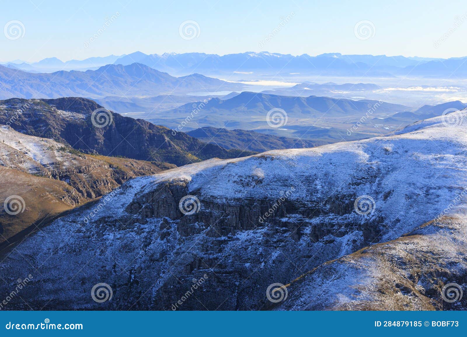 Cape Fold Mountains, Post Cold Front. Stock Image - Image of tourism ...