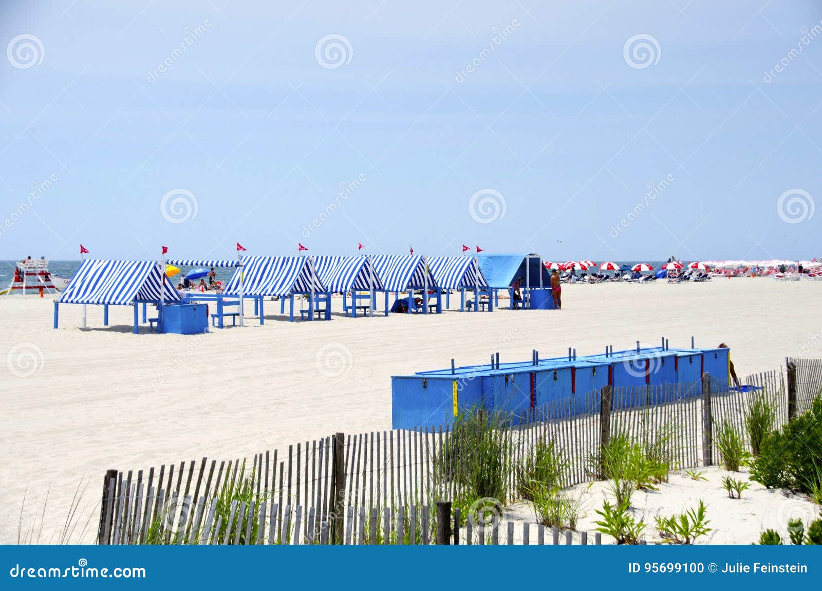 Cape May Beach editorial image. Image of sand, surf, umbrella 95699100
